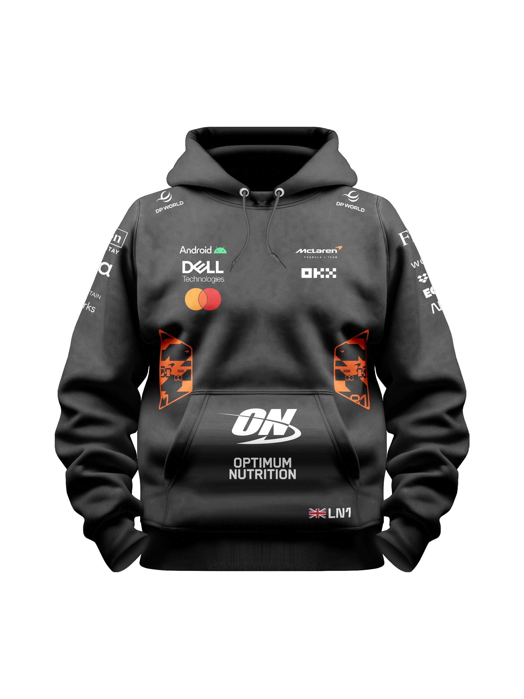 Lando Norris McLaren F1 2026 Black Hoodie