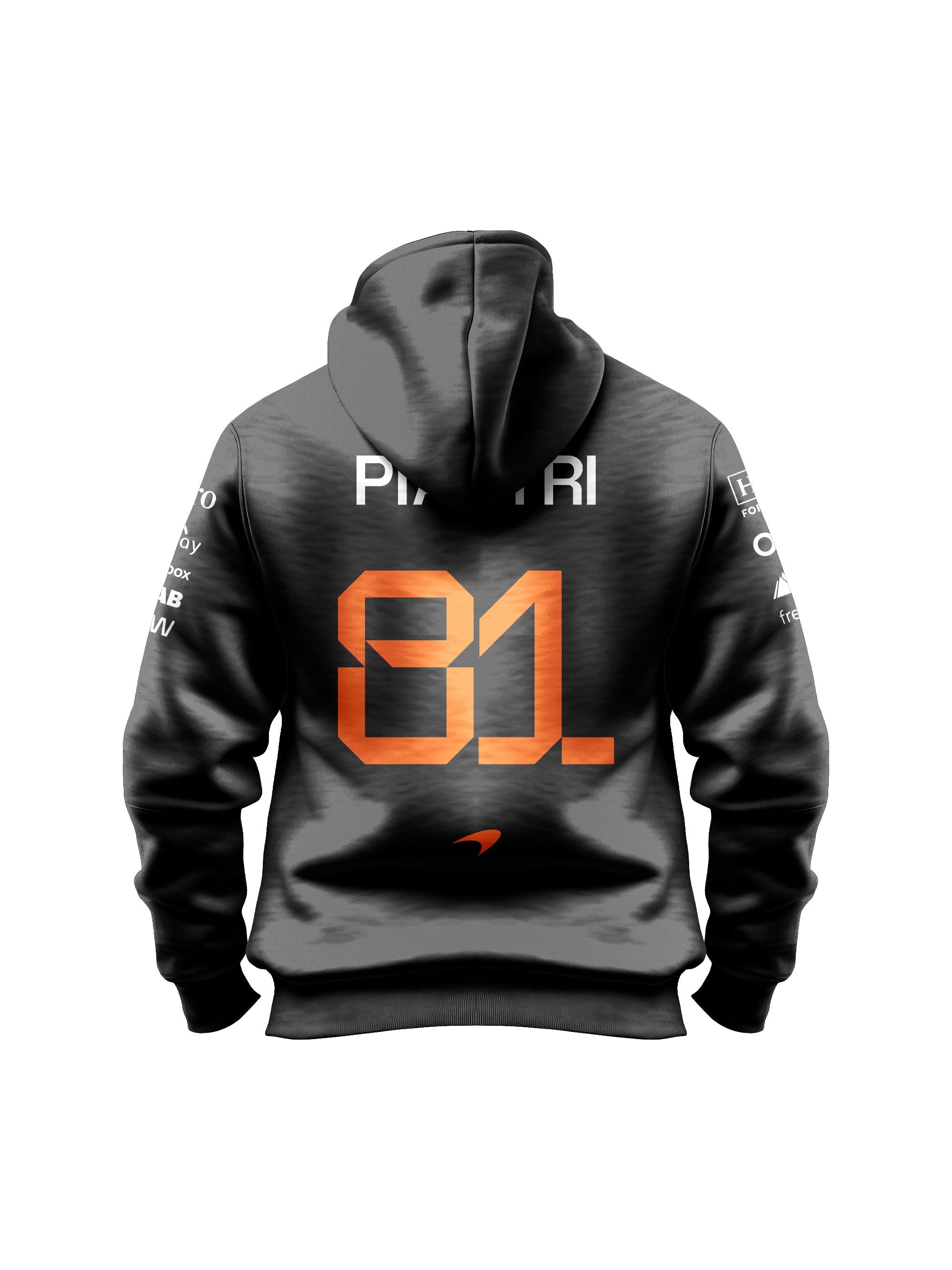 Oscar Piastri McLaren F1 2026 Black Hoodie