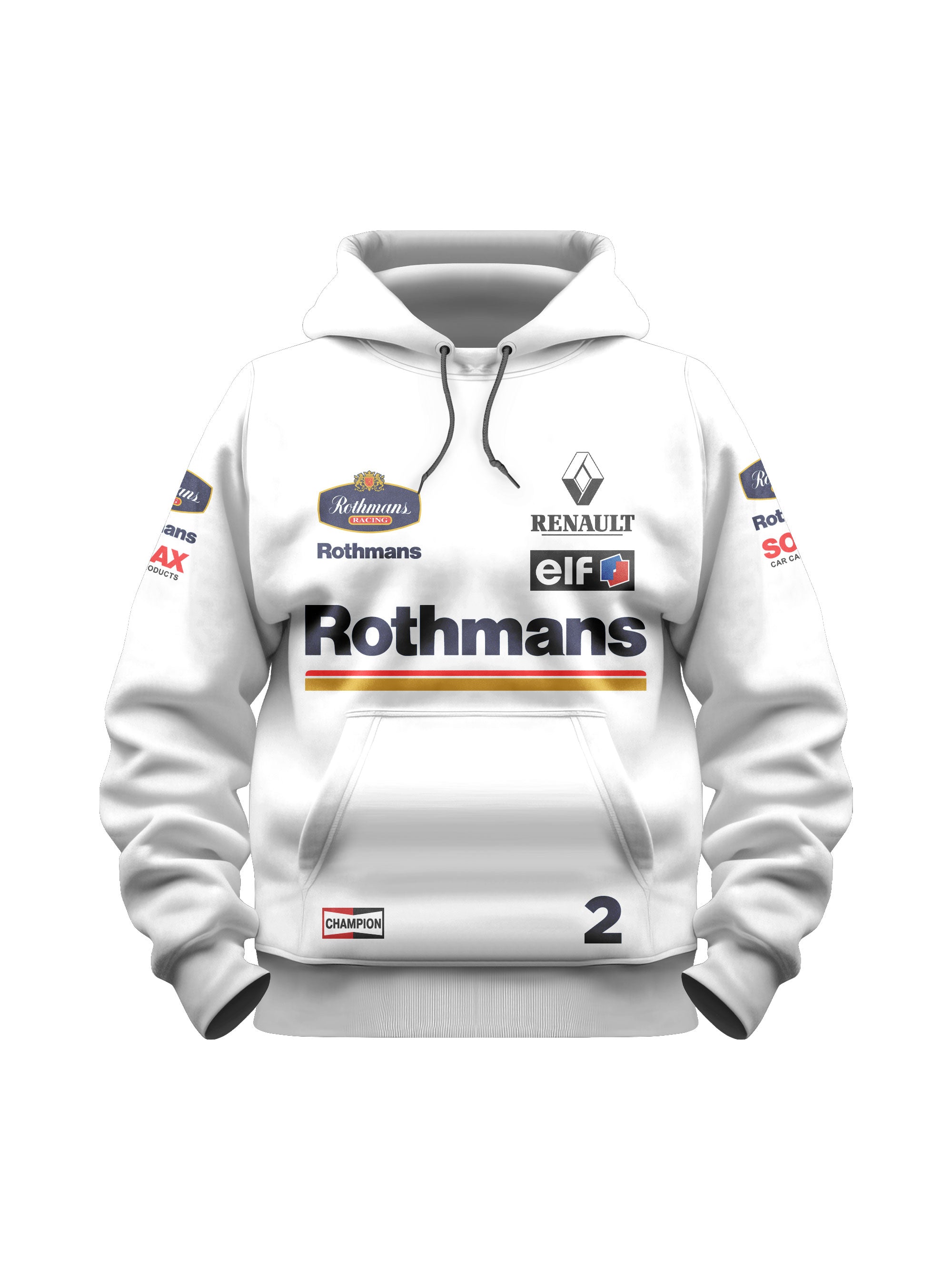 Williams Retro Rothmans Racing White Hoodie