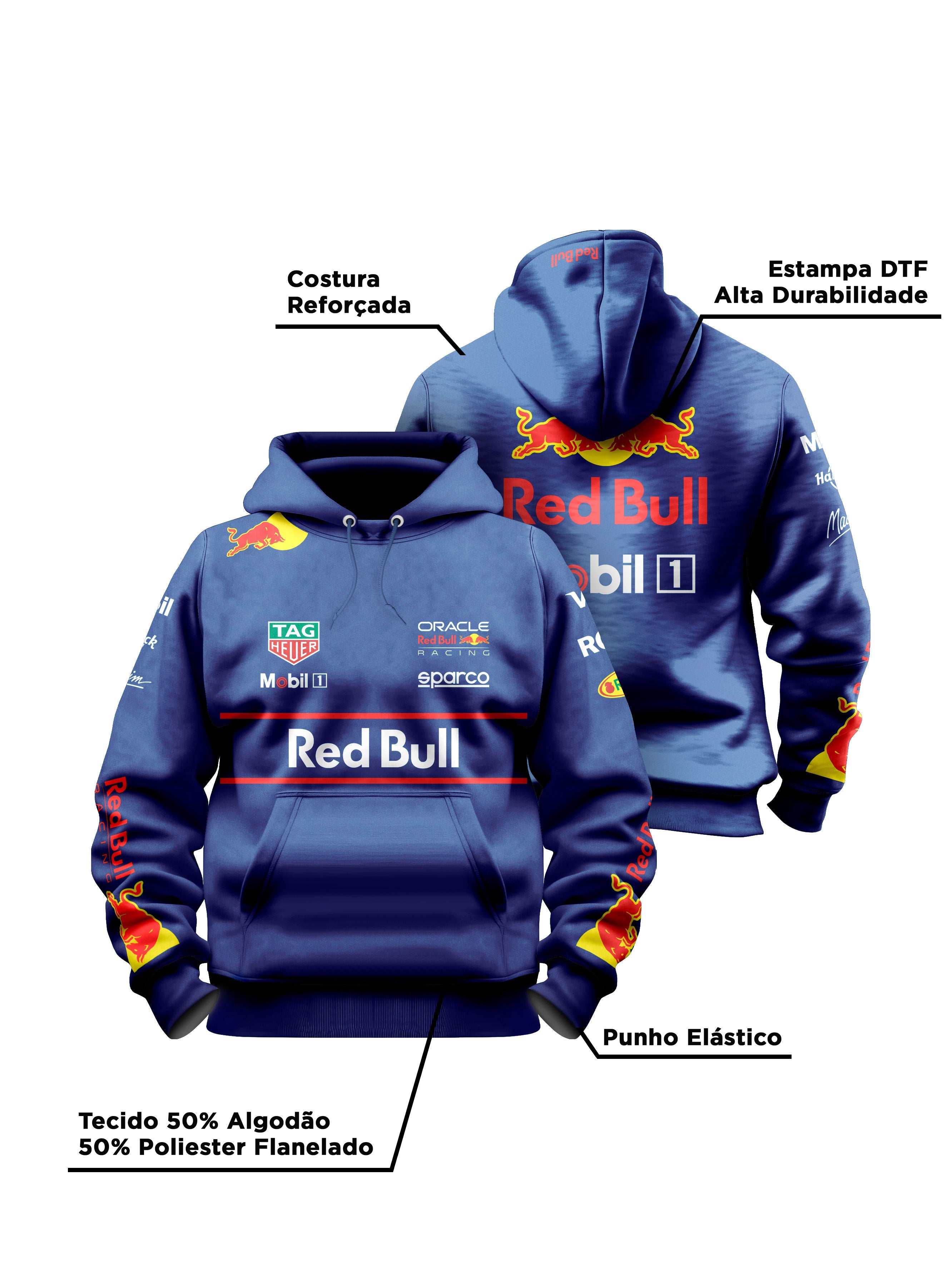 Red Bull 2025 Navy Blue Hoodie