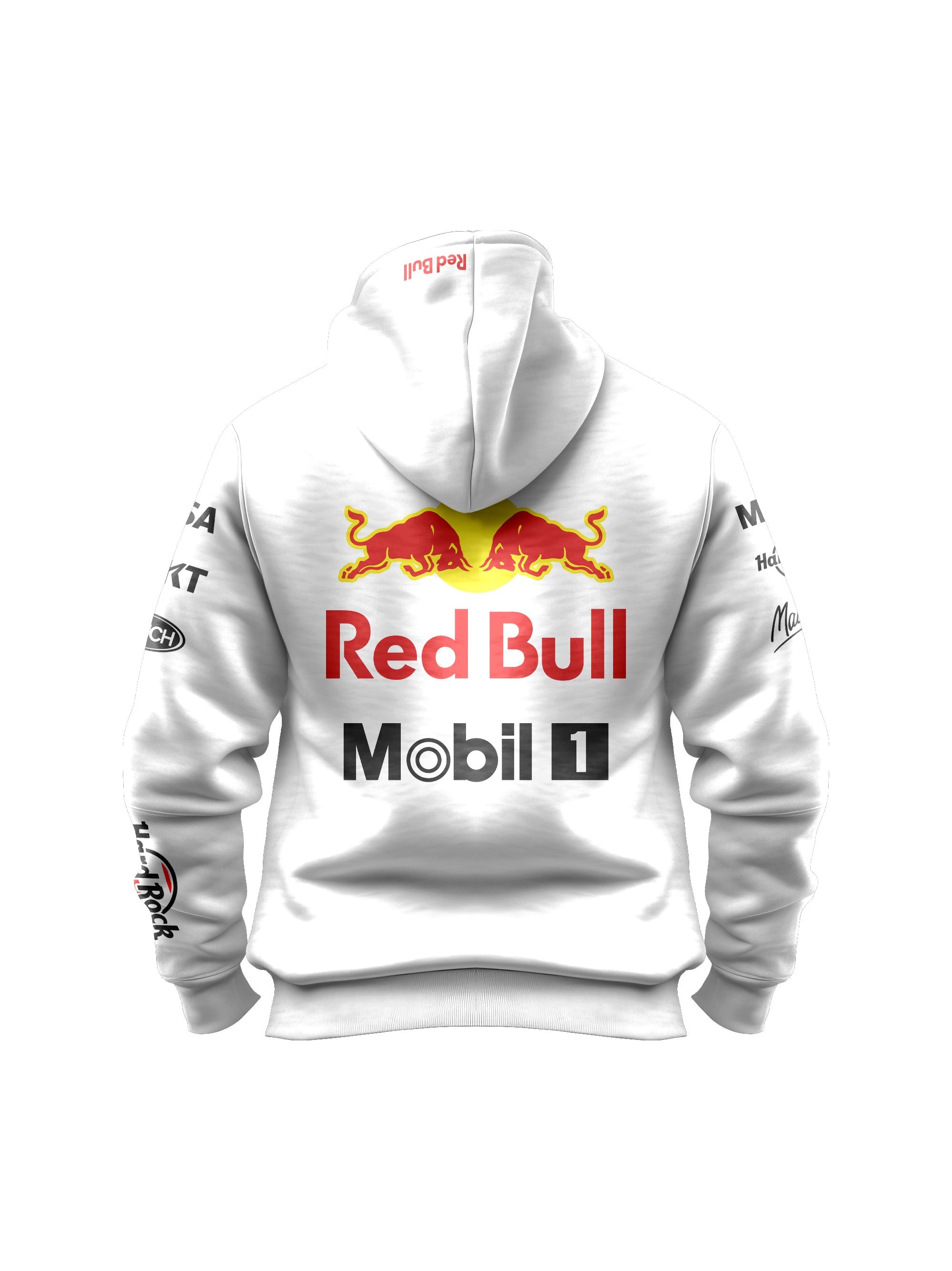 White 2025 Special Edition Japan Red Bull Hoodie