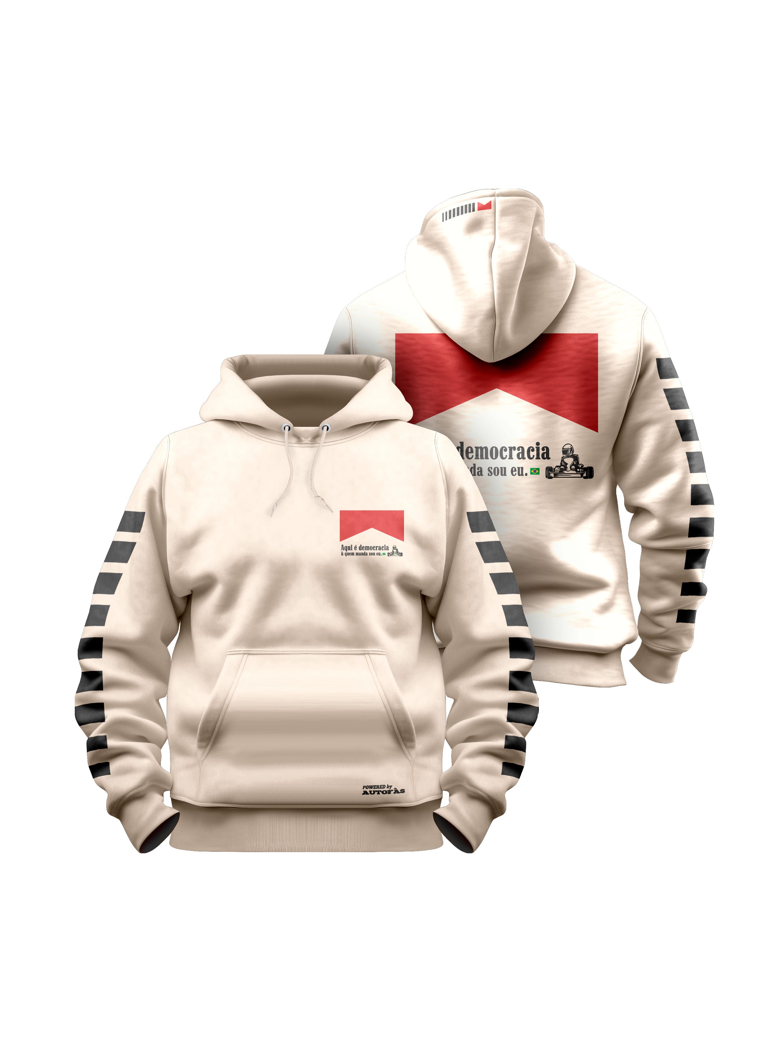 Off White Retro Democracy Hoodie