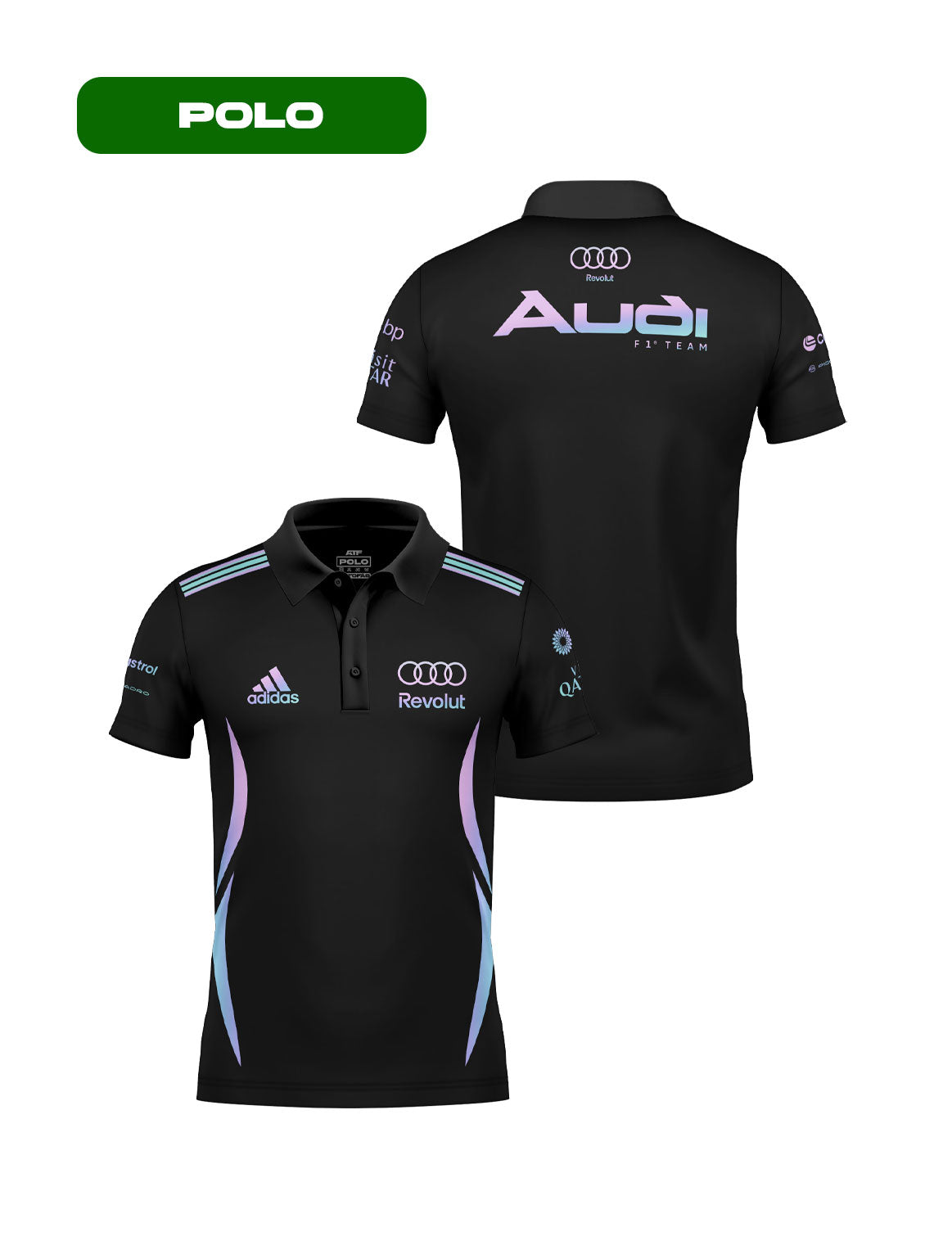 Audi Team 2026 Miami Edition Black Polo Shirt