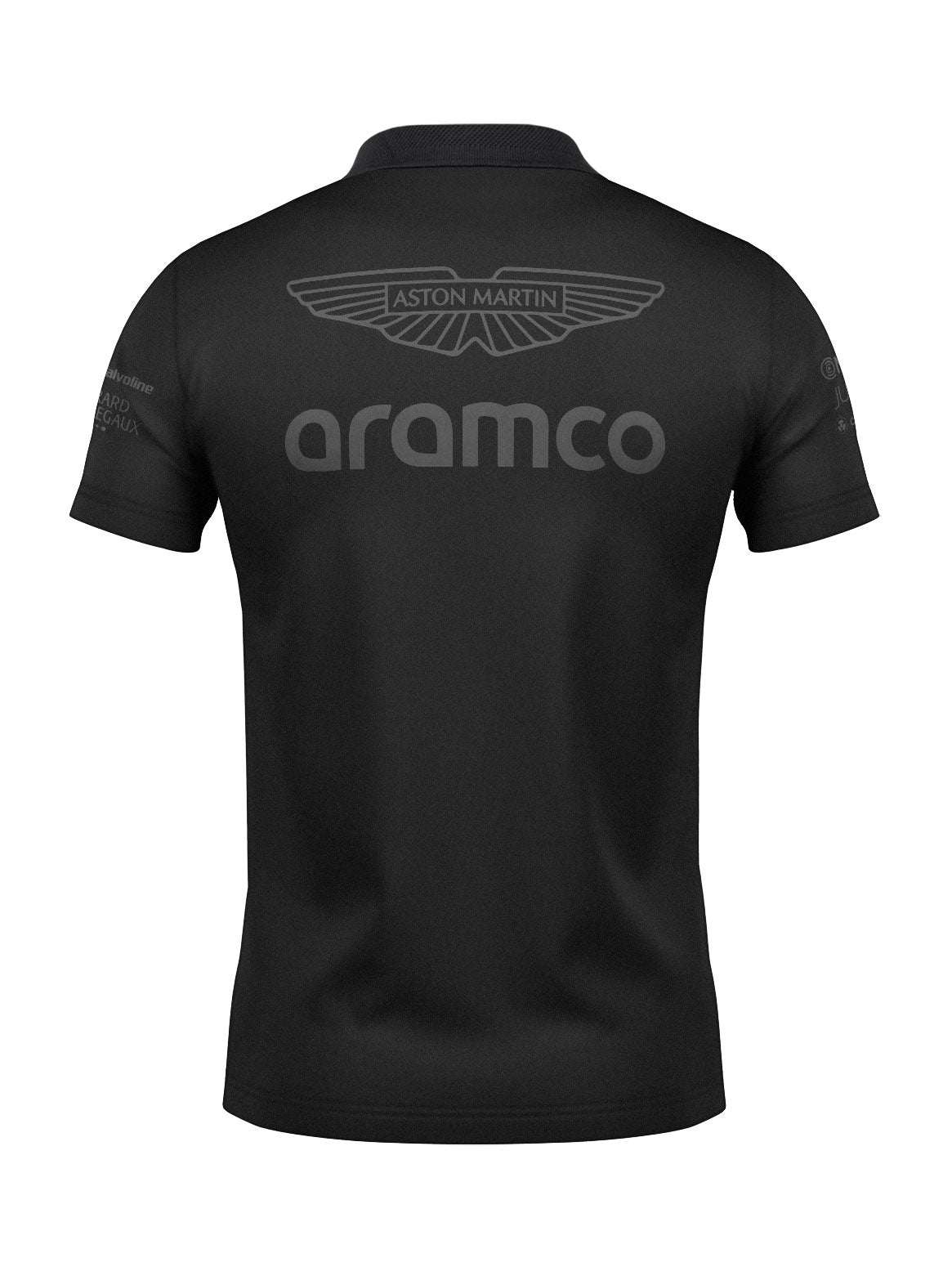 Aston Martin 2024 All Black Polo Shirt