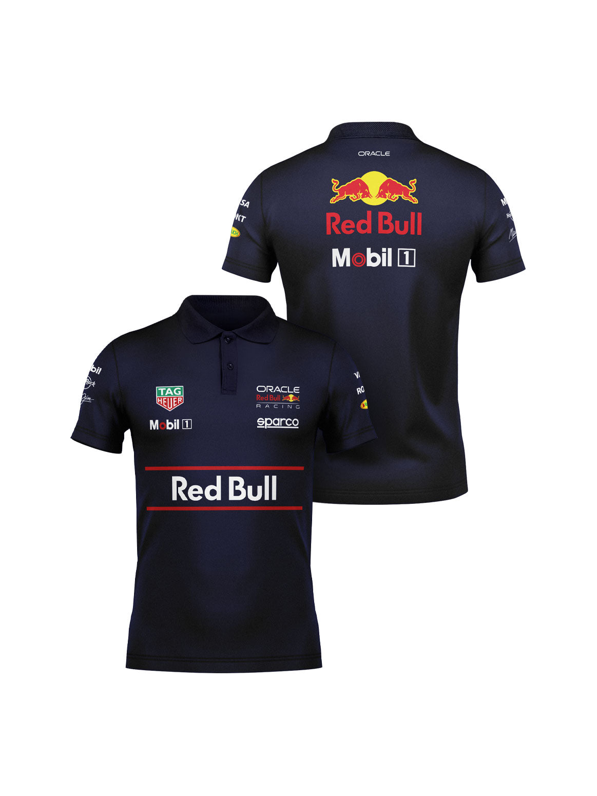 Red Bull Team Navy Blue Polo Shirt 2025