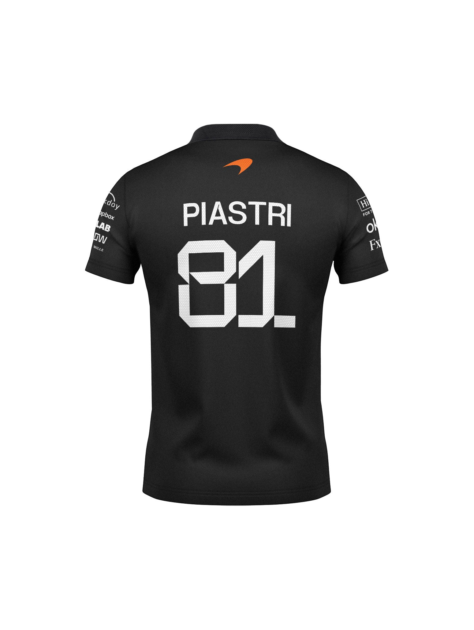 McLaren Oscar Piastri Black Polo Shirt 2025