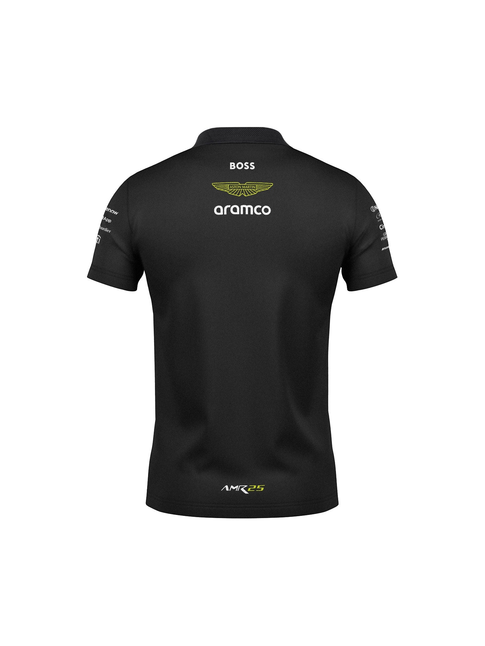 Aston Martin Team Black Polo Shirt 2025