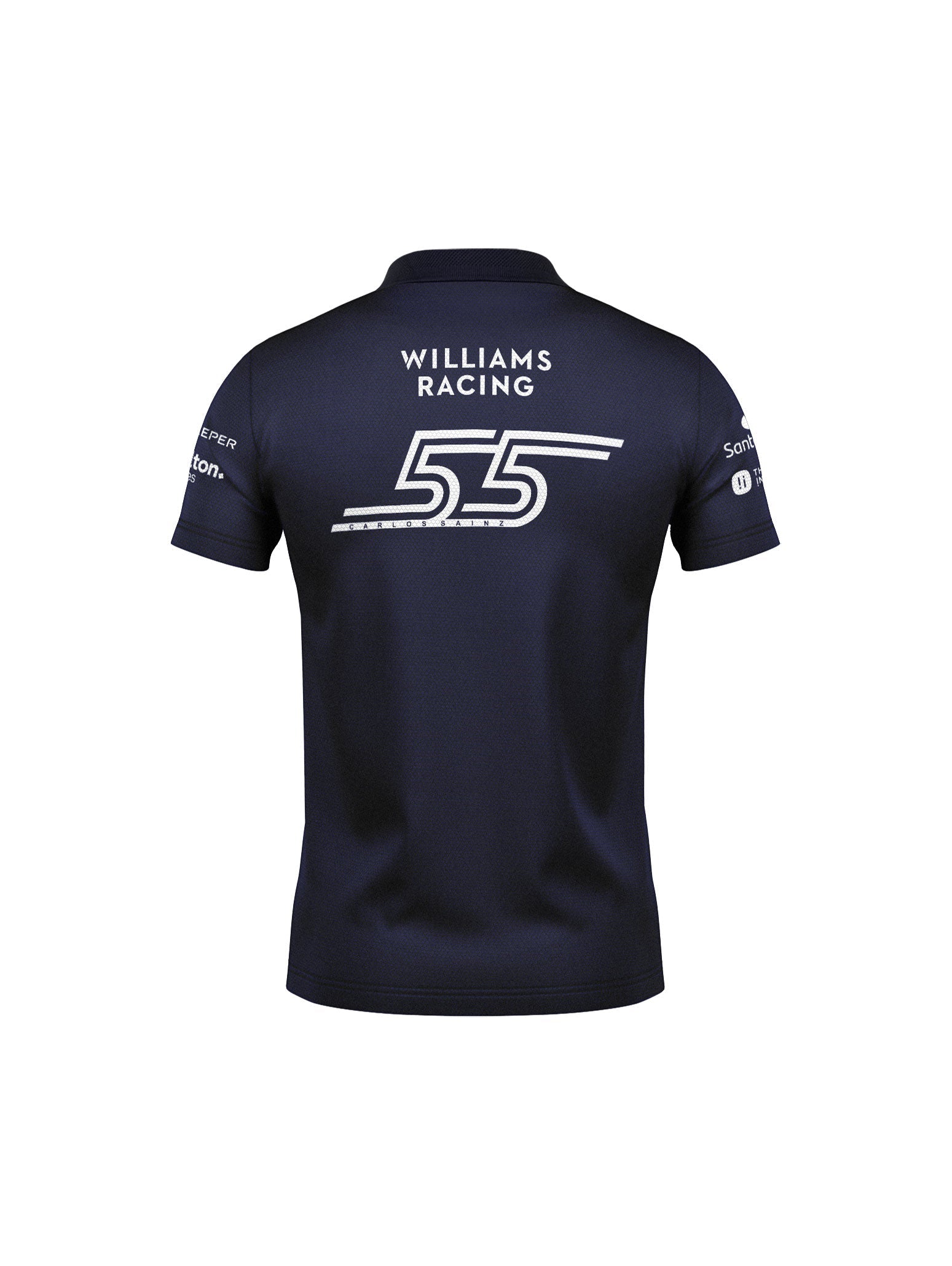 Williams Carlos Sainz Navy Blue Polo Shirt 2025