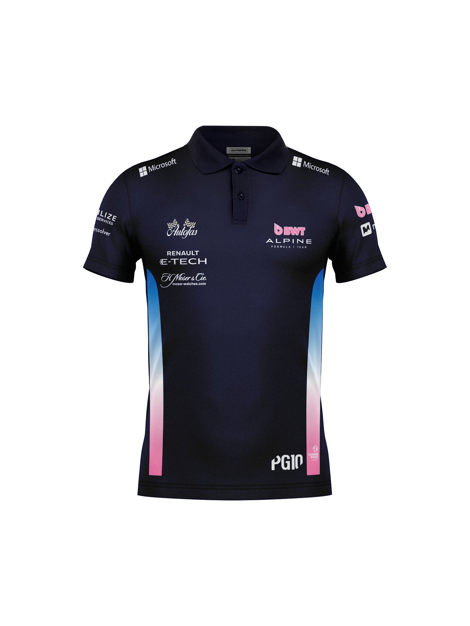 Alpine Pierre Gasly Navy Blue Polo Shirt 2025