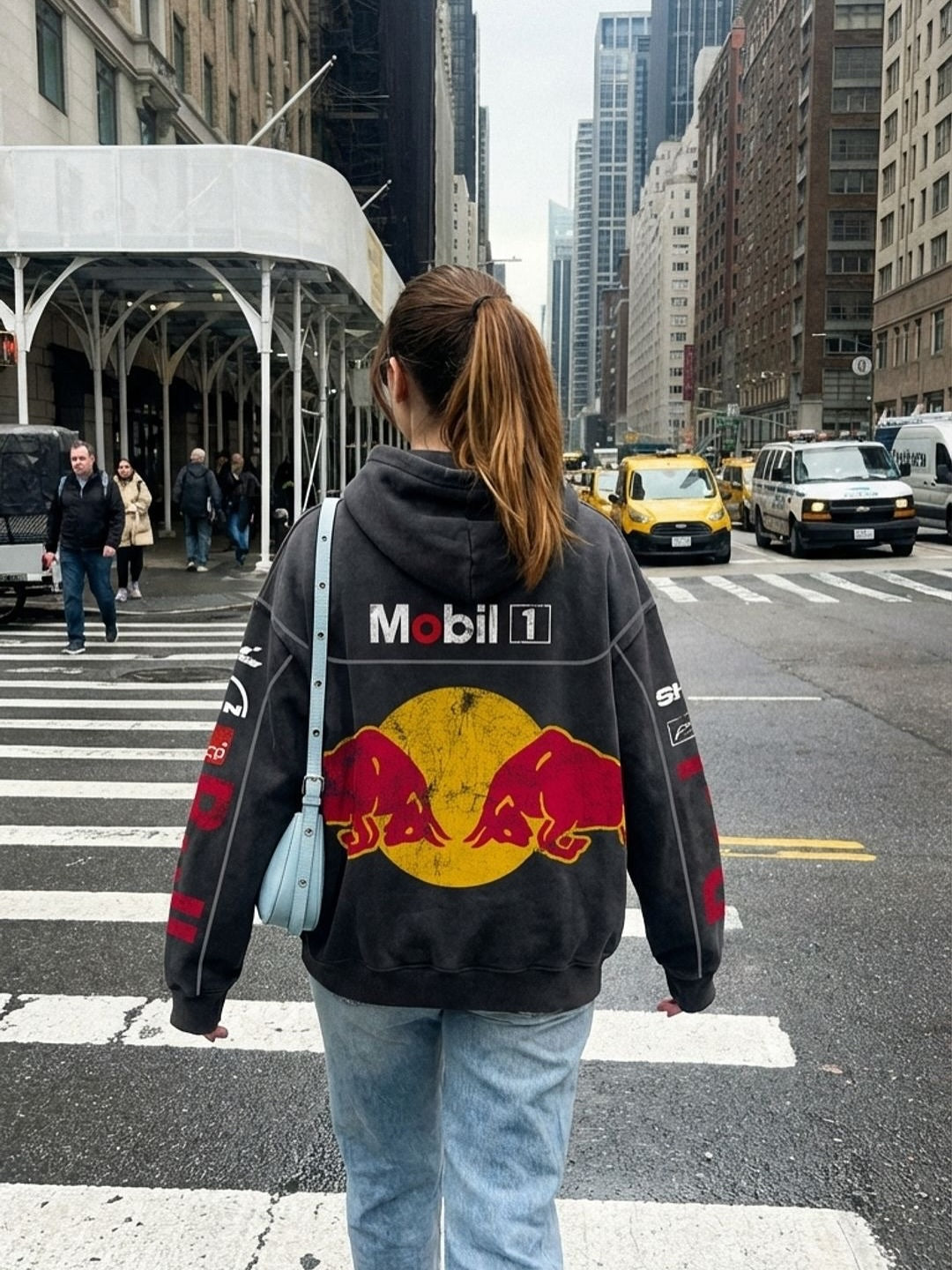 Washed moto inspired Hoodie