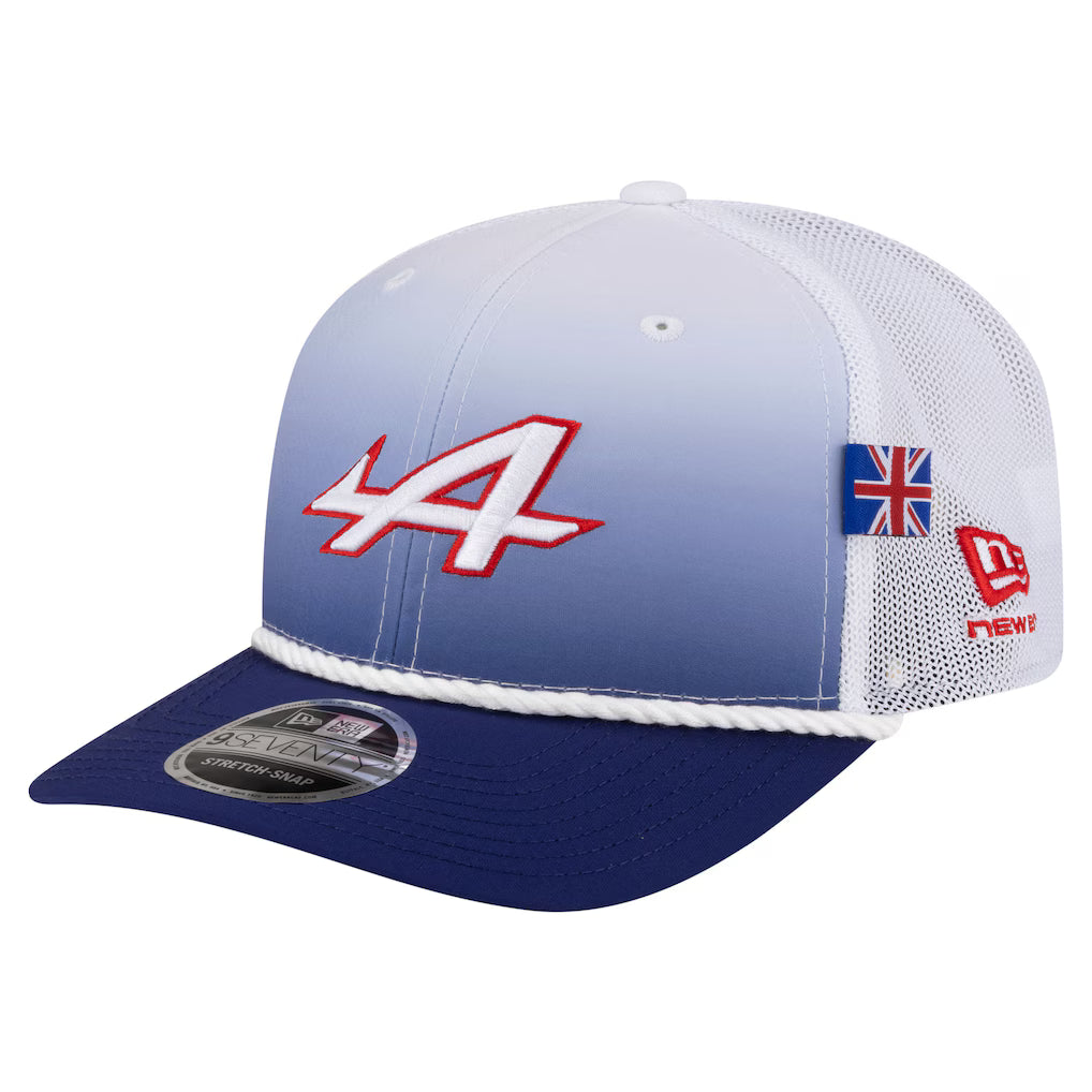 Alpine New Era Unisex Silverstone 9SEVENTY Trucker Adjustable Hat - White/Blue