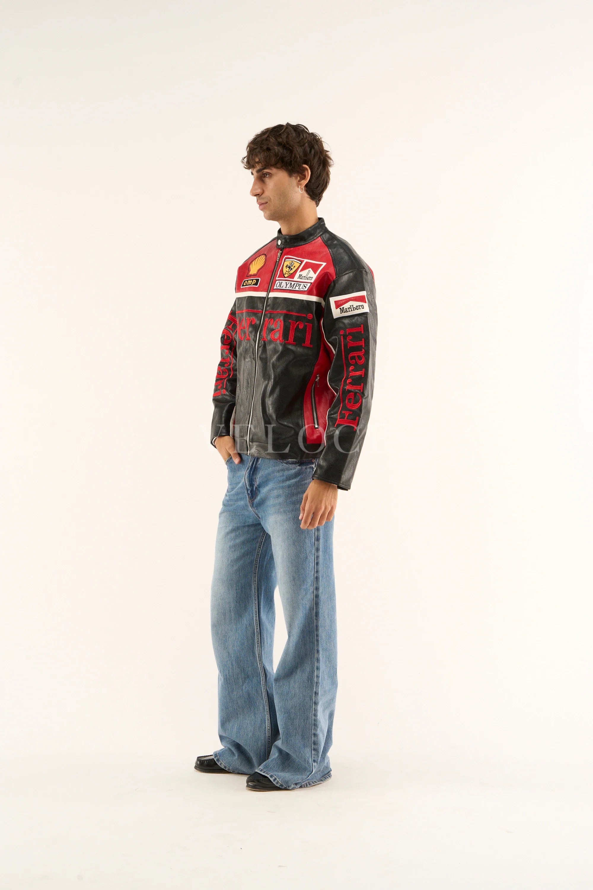 Ferrari F1 Olympus Leather Jacket - Red Edition