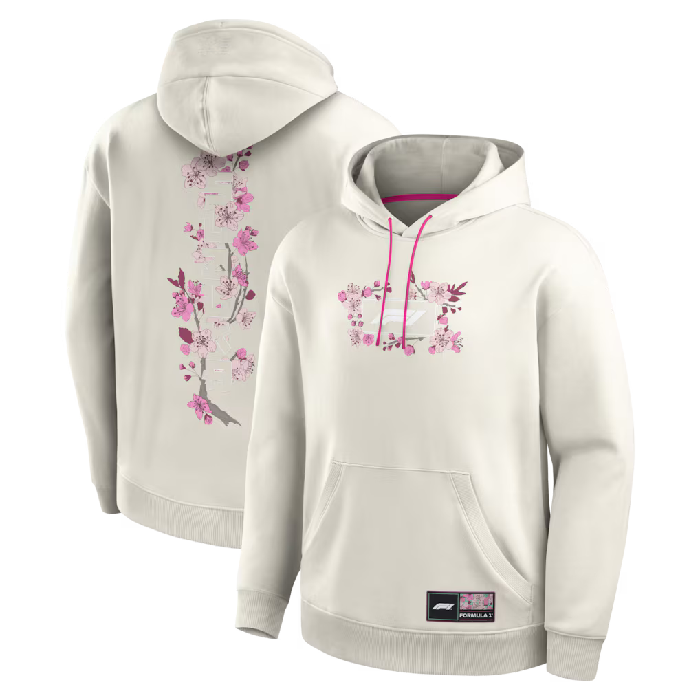 Formula 1 Fanatics Cherry Bloom Fleece Hoodie - Beige