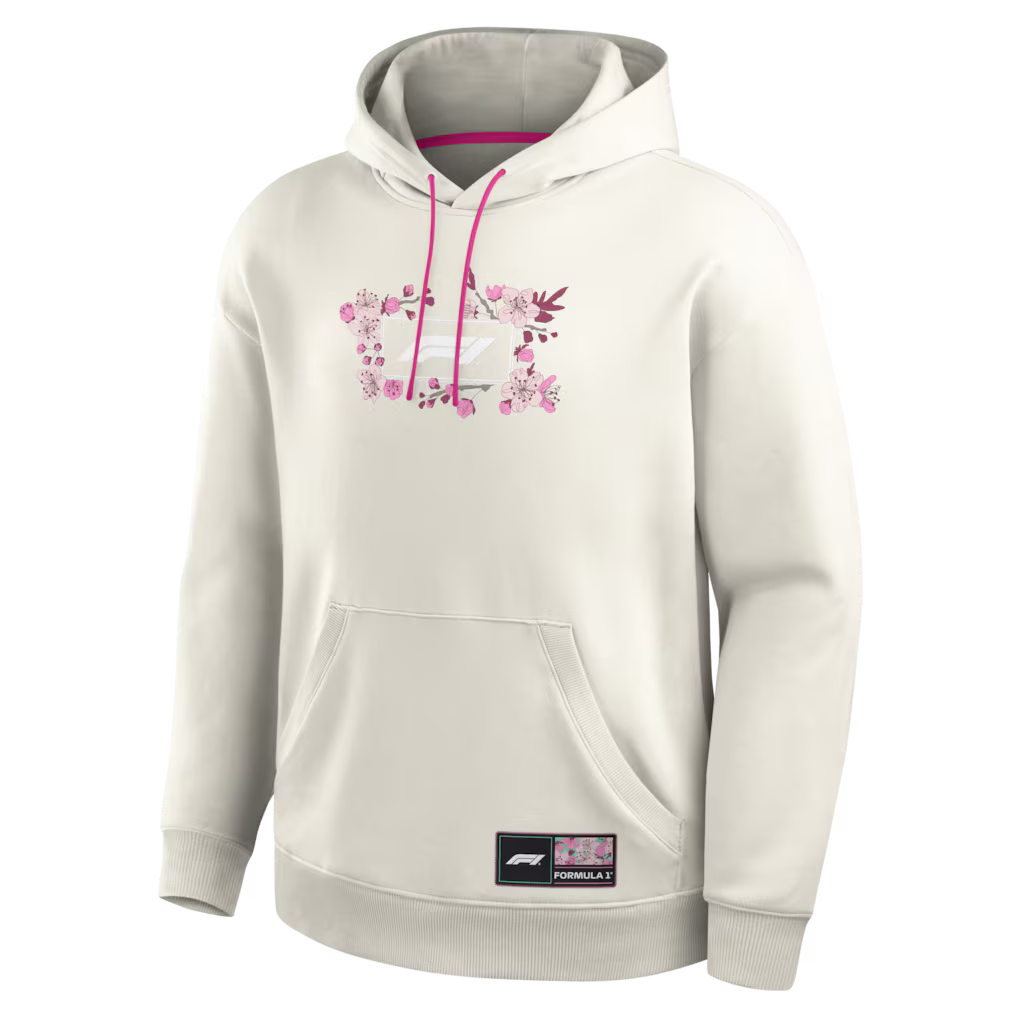 Formula 1 Fanatics Cherry Bloom Fleece Hoodie - Beige