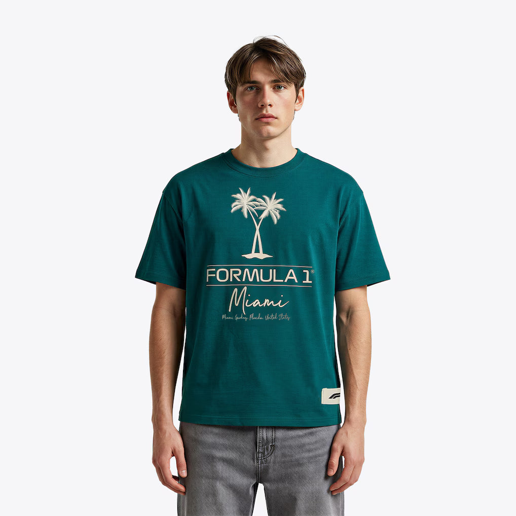 Fanatics F1 Miami Gardens Oversized T-Shirt - Green
