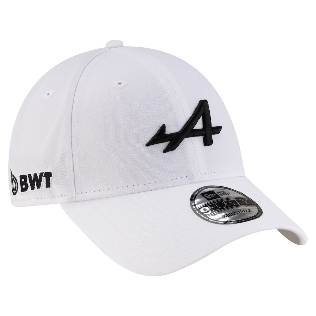 Alpine New Era Essential 9FORTY Adjustable Hat - White
