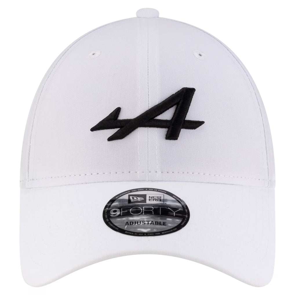 Alpine New Era Essential 9FORTY Adjustable Hat - White