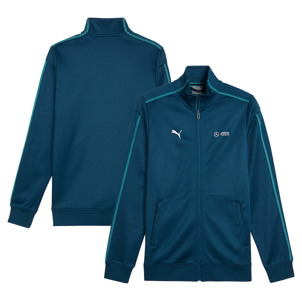 Mercedes-AMG Petronas F1 Team Puma 2024 MT7 Track Full-Zip Jacket - Teal