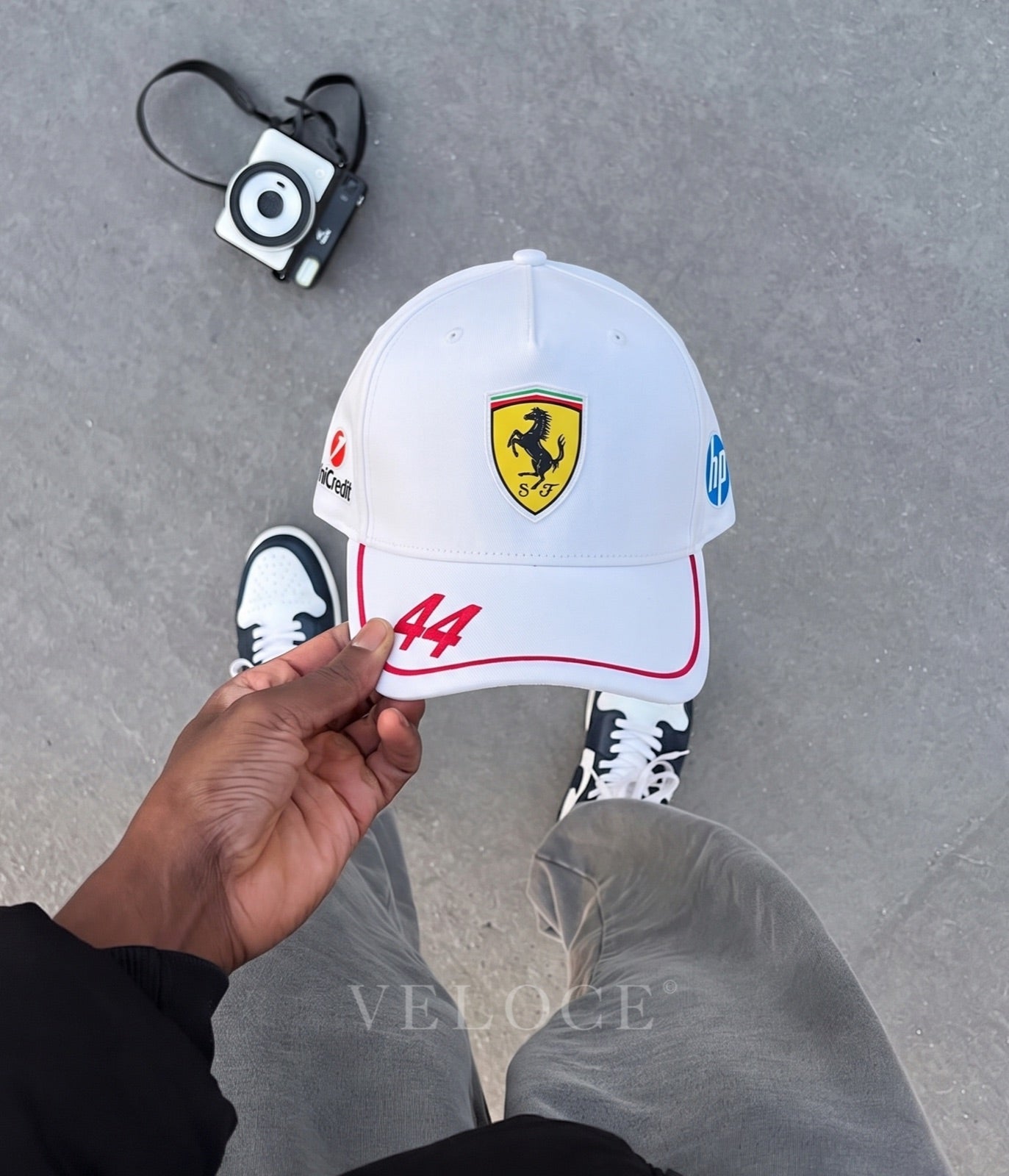 Scuderia Ferrari F1 Embroidered Cap - White Edition