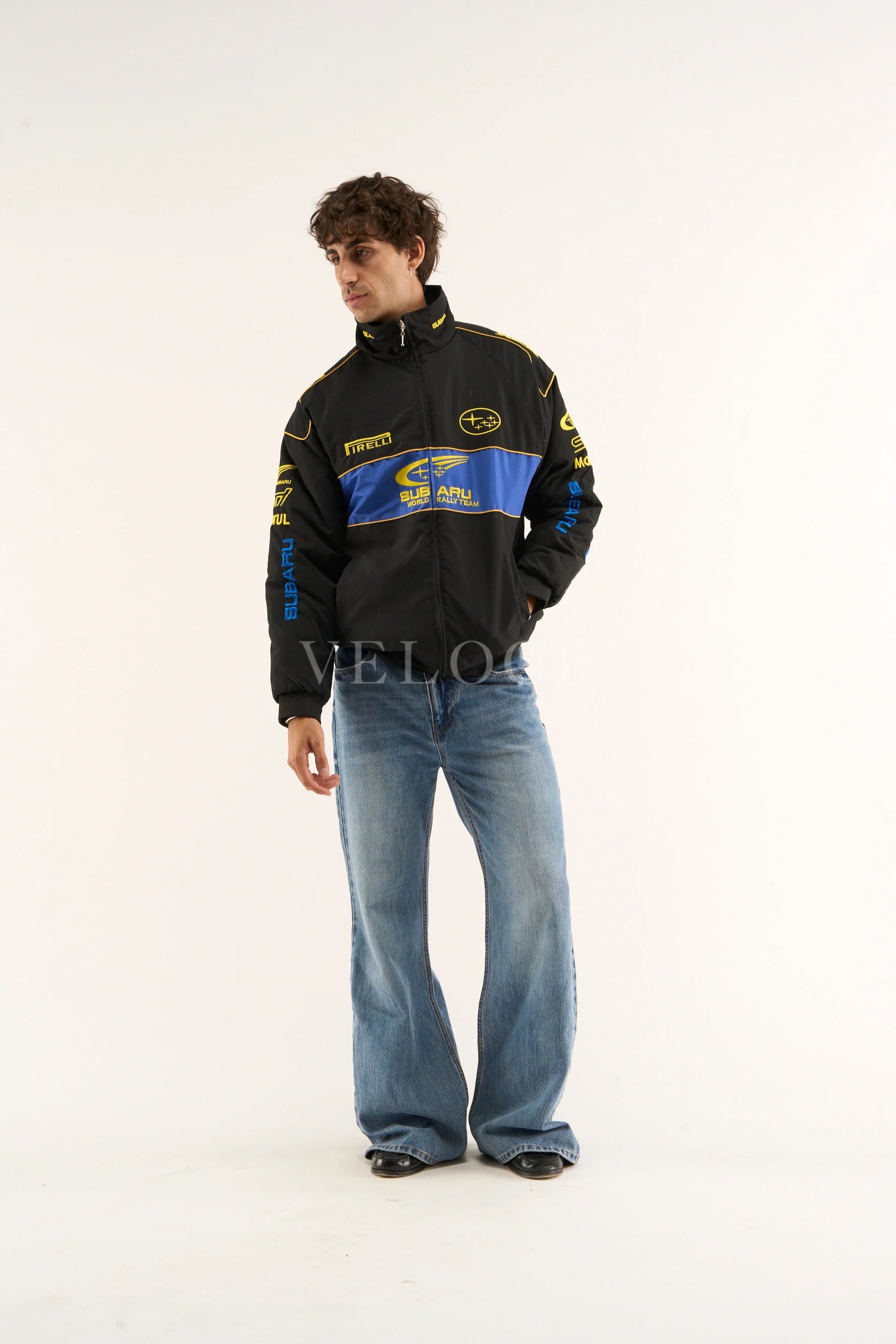 Subaru Rally Vintage Racing Jacket - Black Edition