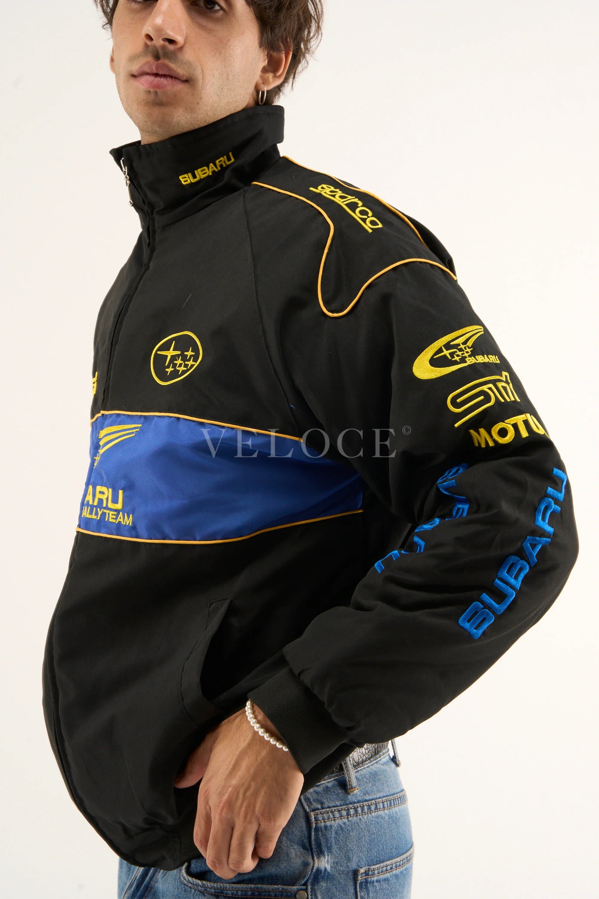 Subaru Rally Vintage Racing Jacket - Black Edition