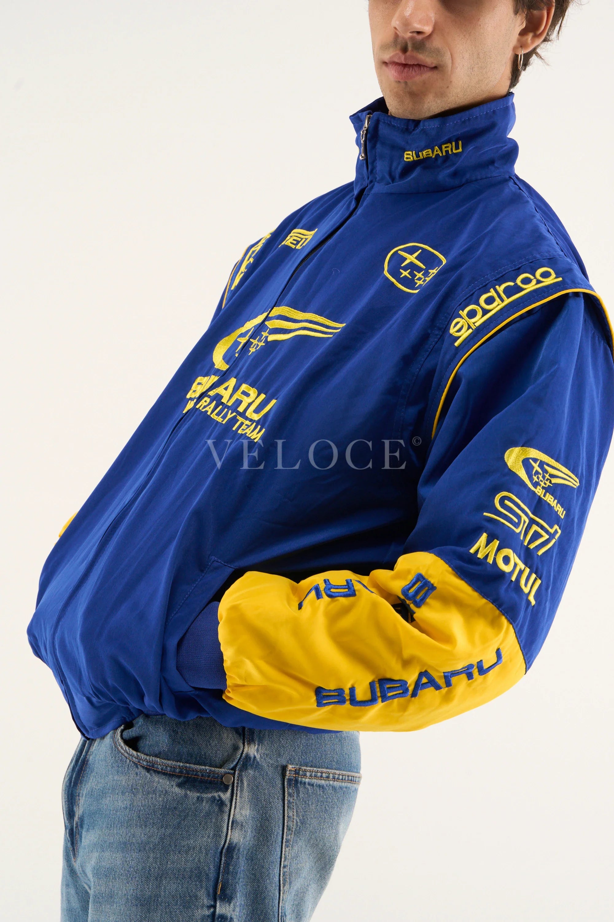 Subaru Rally Vintage Racing Jacket - Blue Edition
