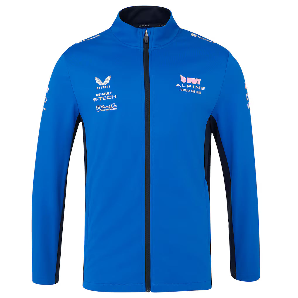 Alpine Castore Unisex 2025 Team Wear Softshell Full-Zip Jacket - Blue