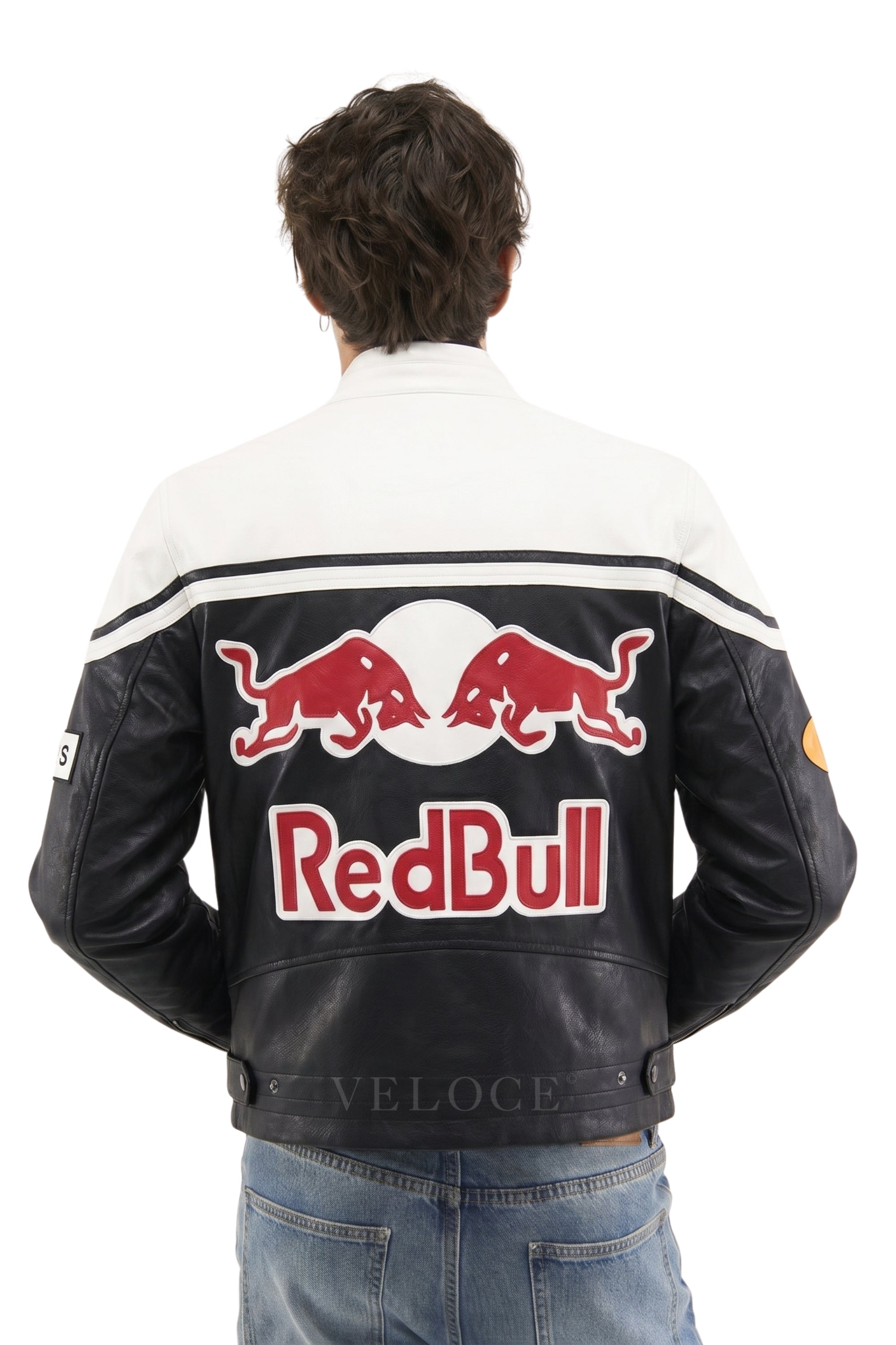 Red Bull Racing Leather Jacket - White Edition