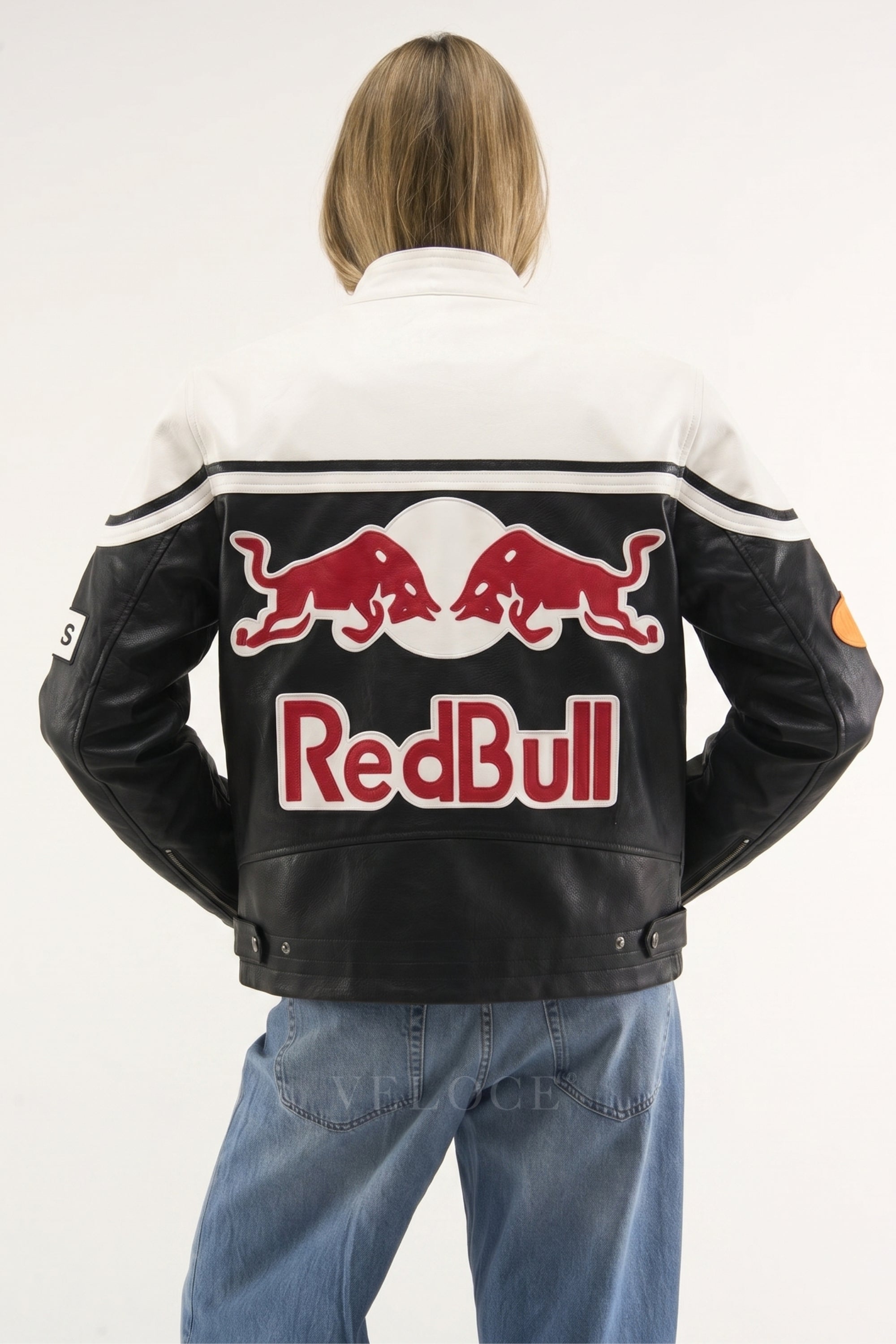 Red Bull Racing Leather Jacket - White Edition