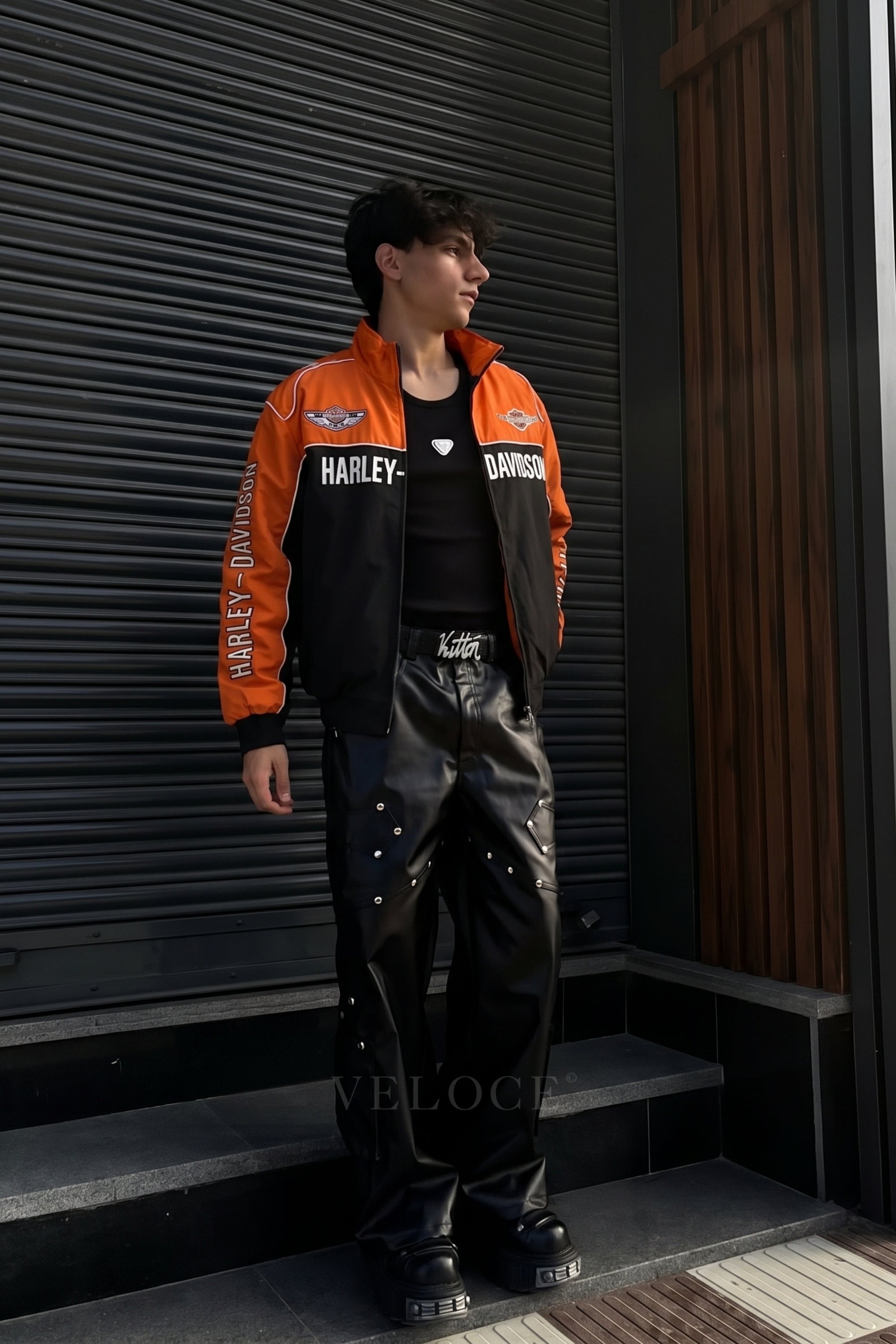 Harley Davidson Vintage Jacket - Orange Edition
