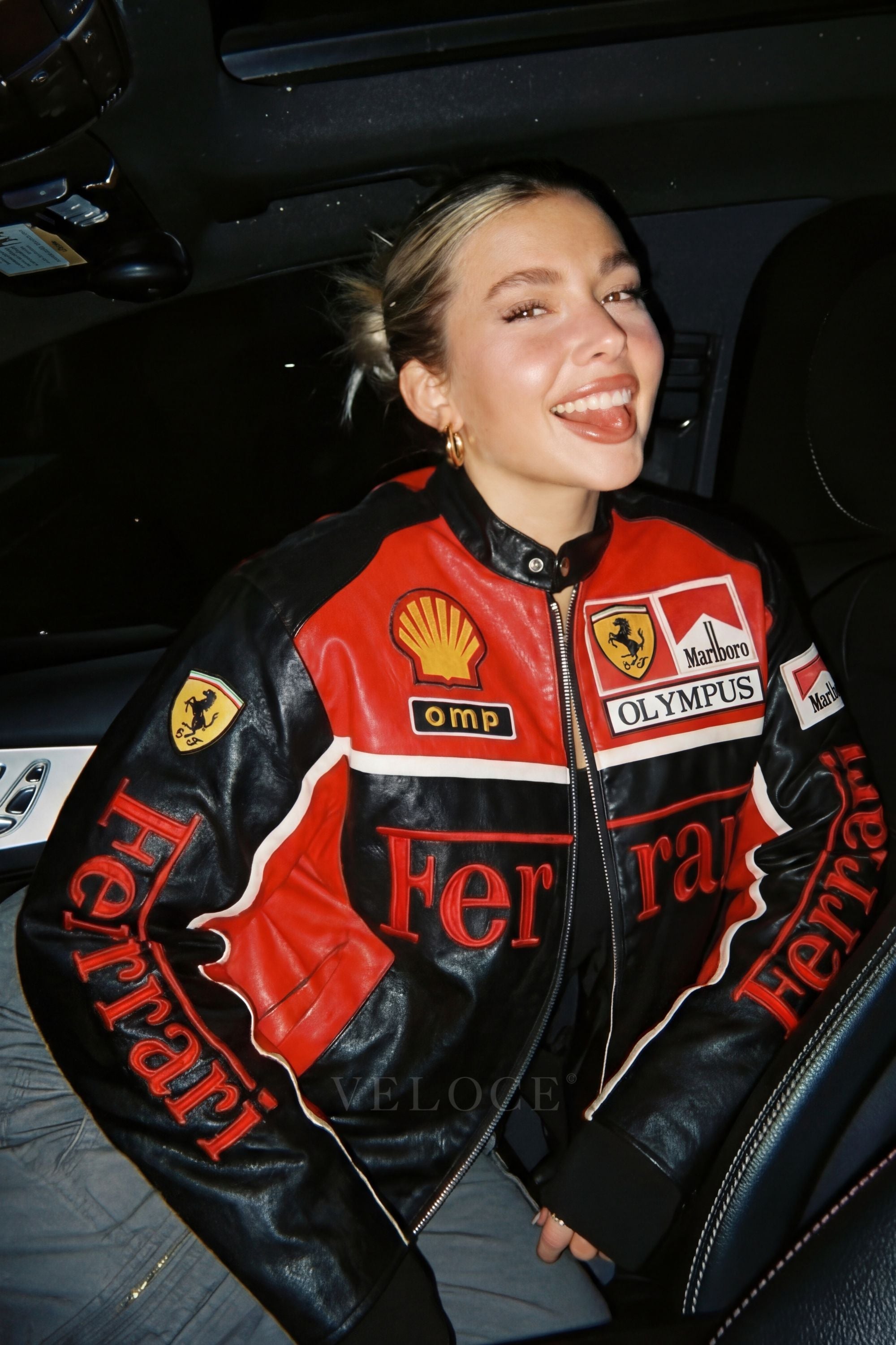 Ferrari F1 Olympus Leather Jacket - Red Edition
