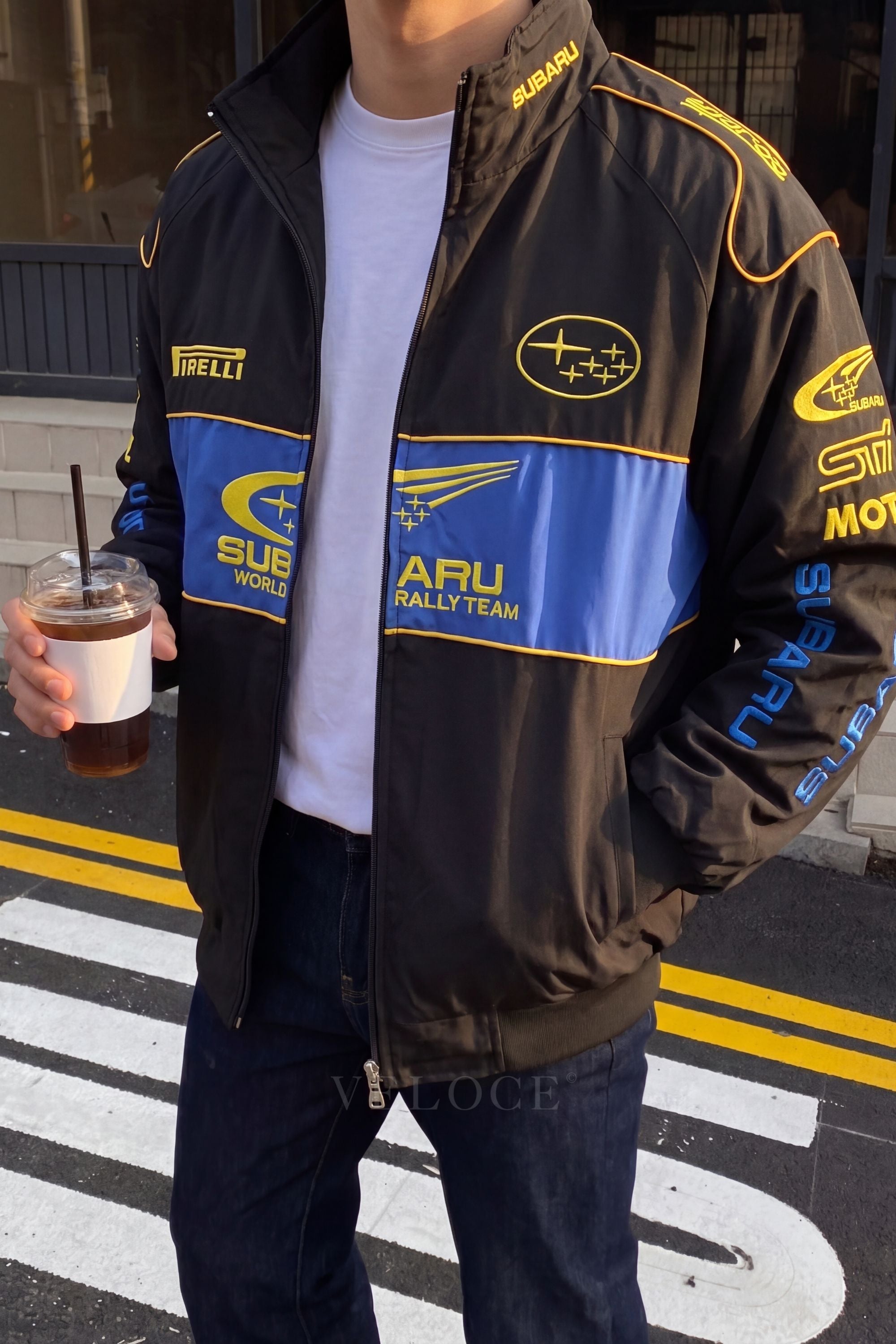 Subaru Rally Vintage Racing Jacket - Black Edition
