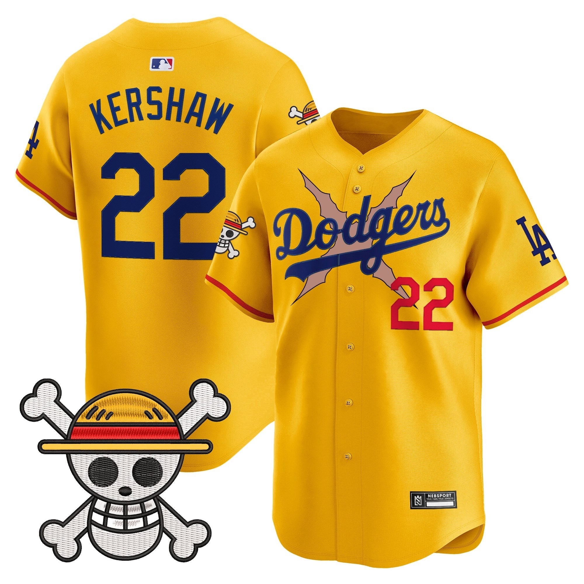 Men’s Los Angeles x One Piece 2025 Vapor Premier Limited Jersey – Stitched