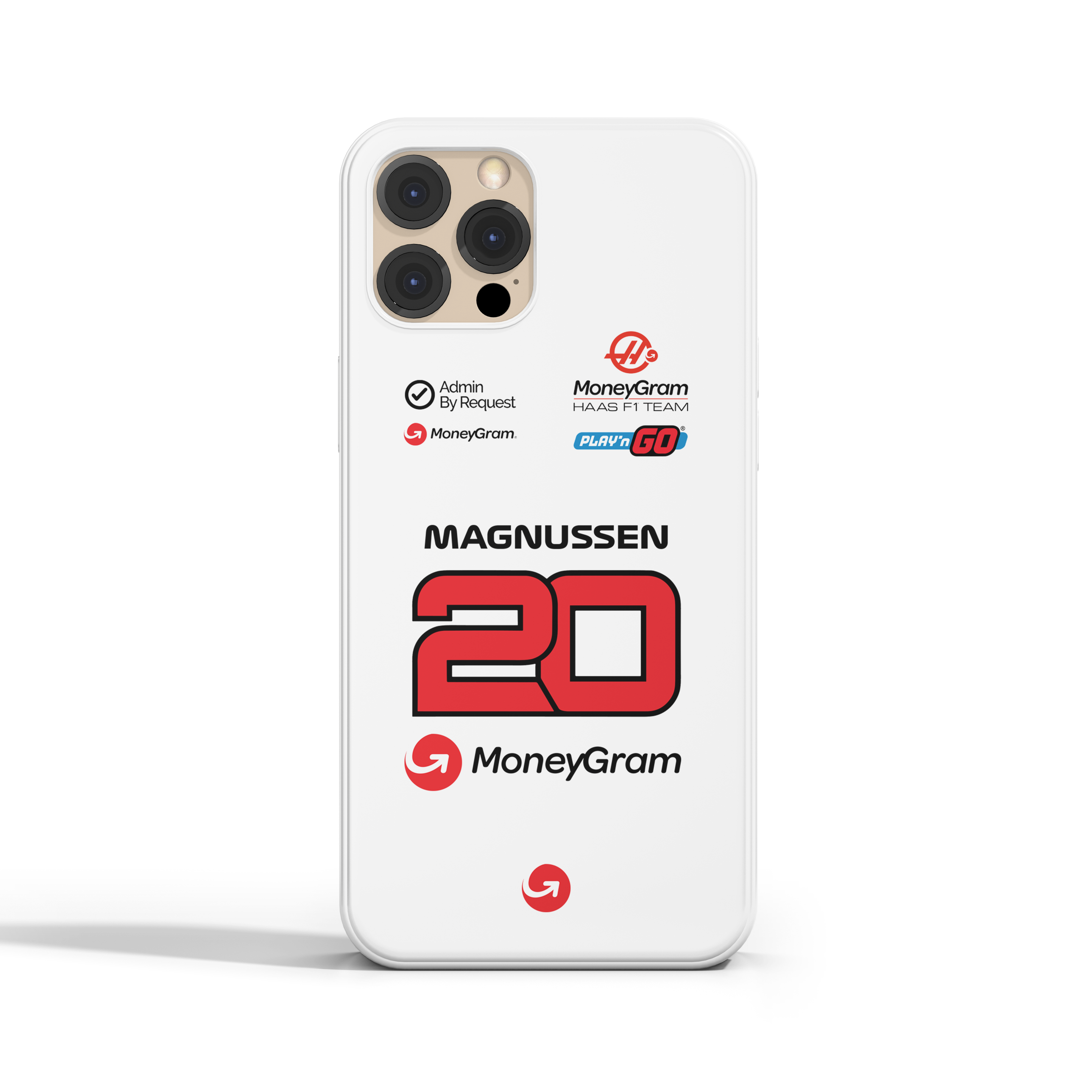 Haas F1 White Case 2024 Kevin Magnussen