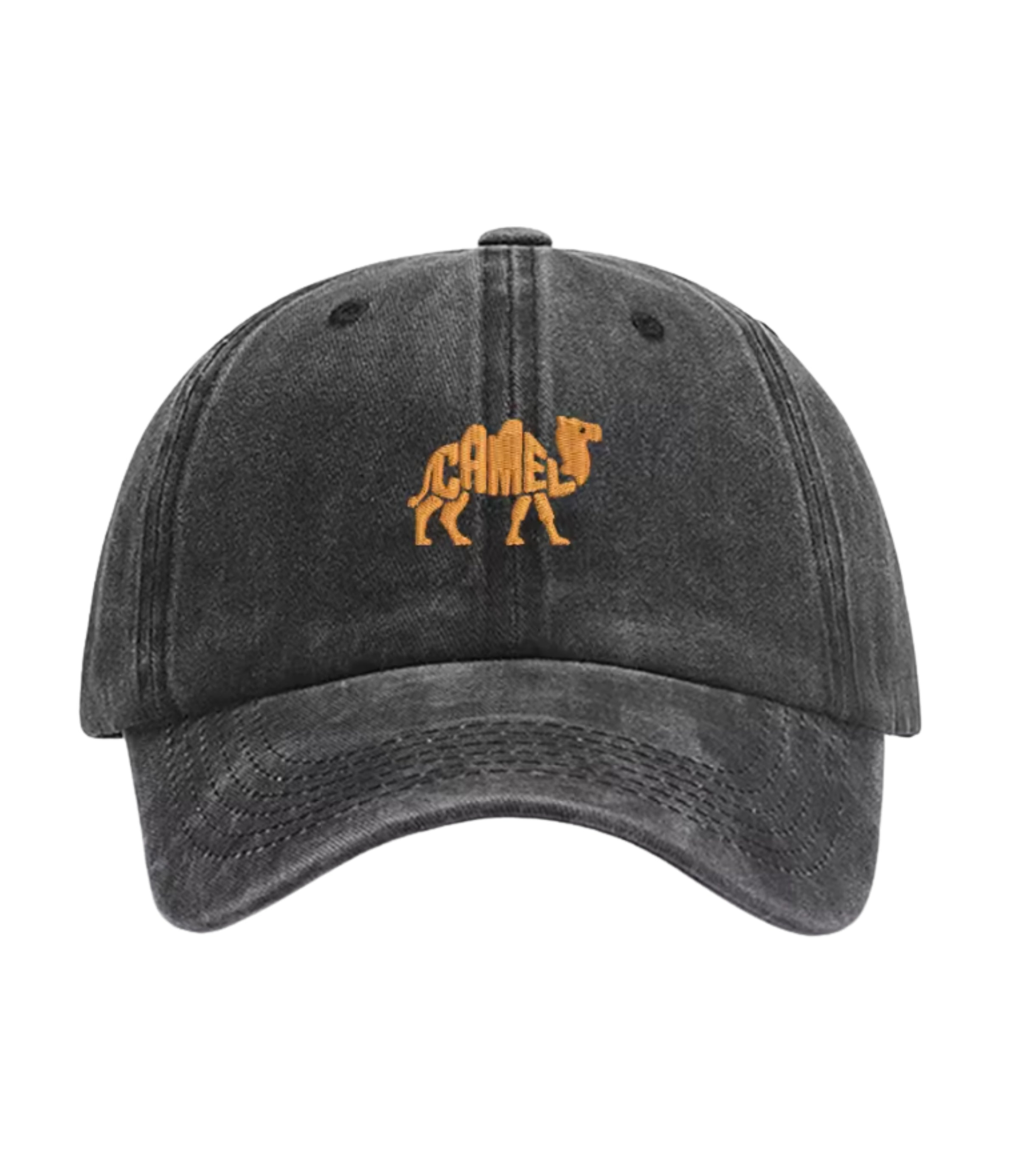 Camel Embroidered Cap