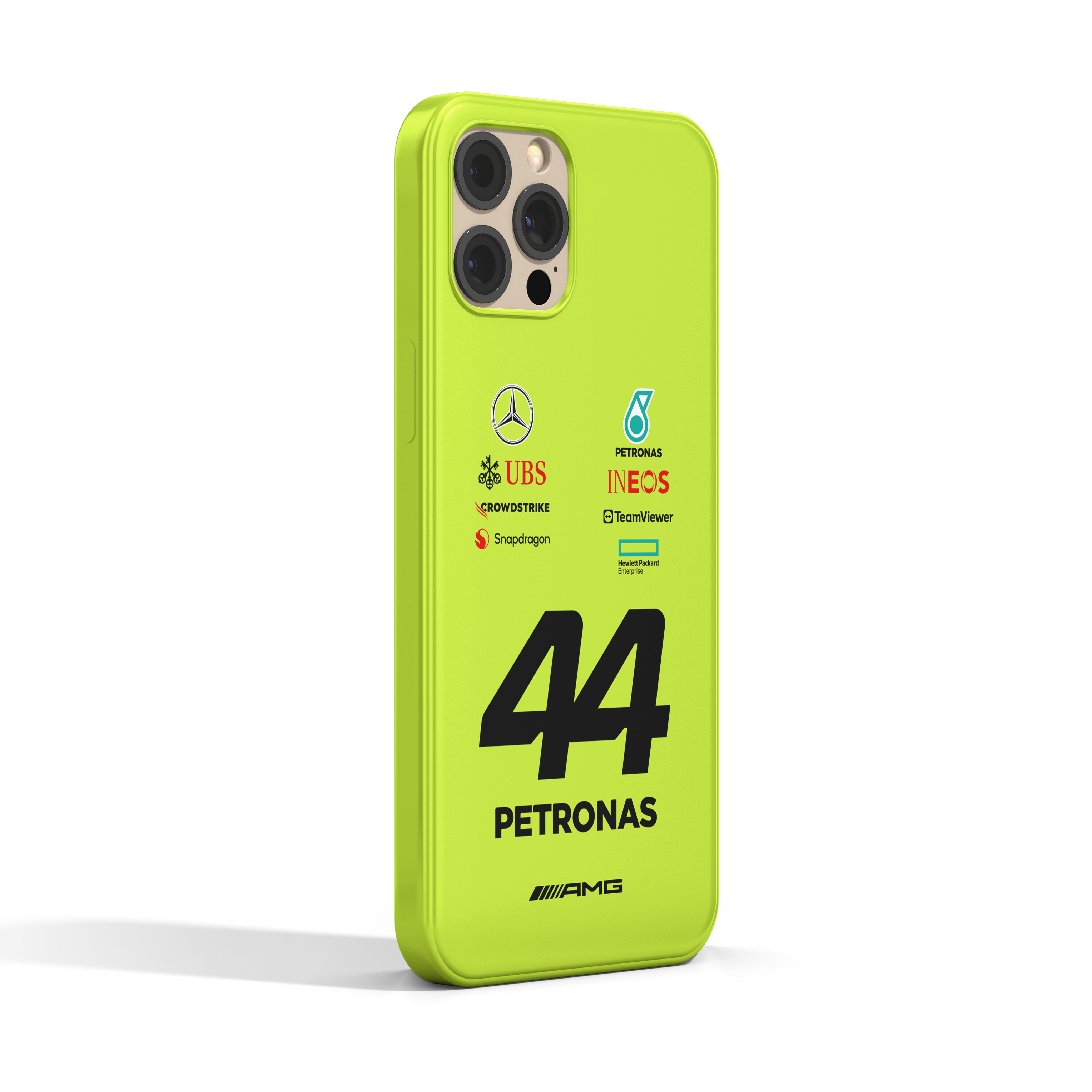 Mercedes AMG Neon Green Case 2024 Lewis Hamilton