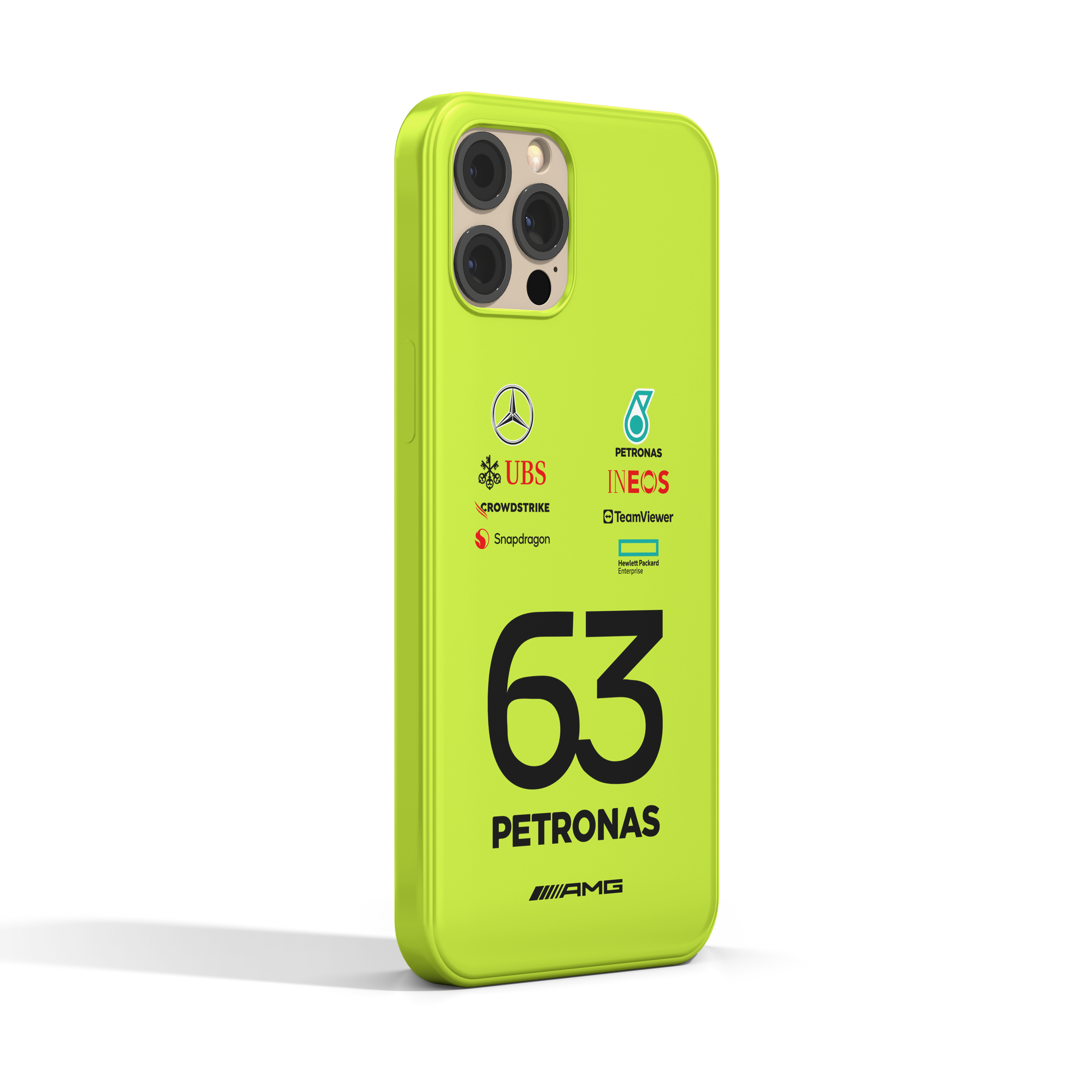 Mercedes AMG Neon Green Case 2024 George Russell