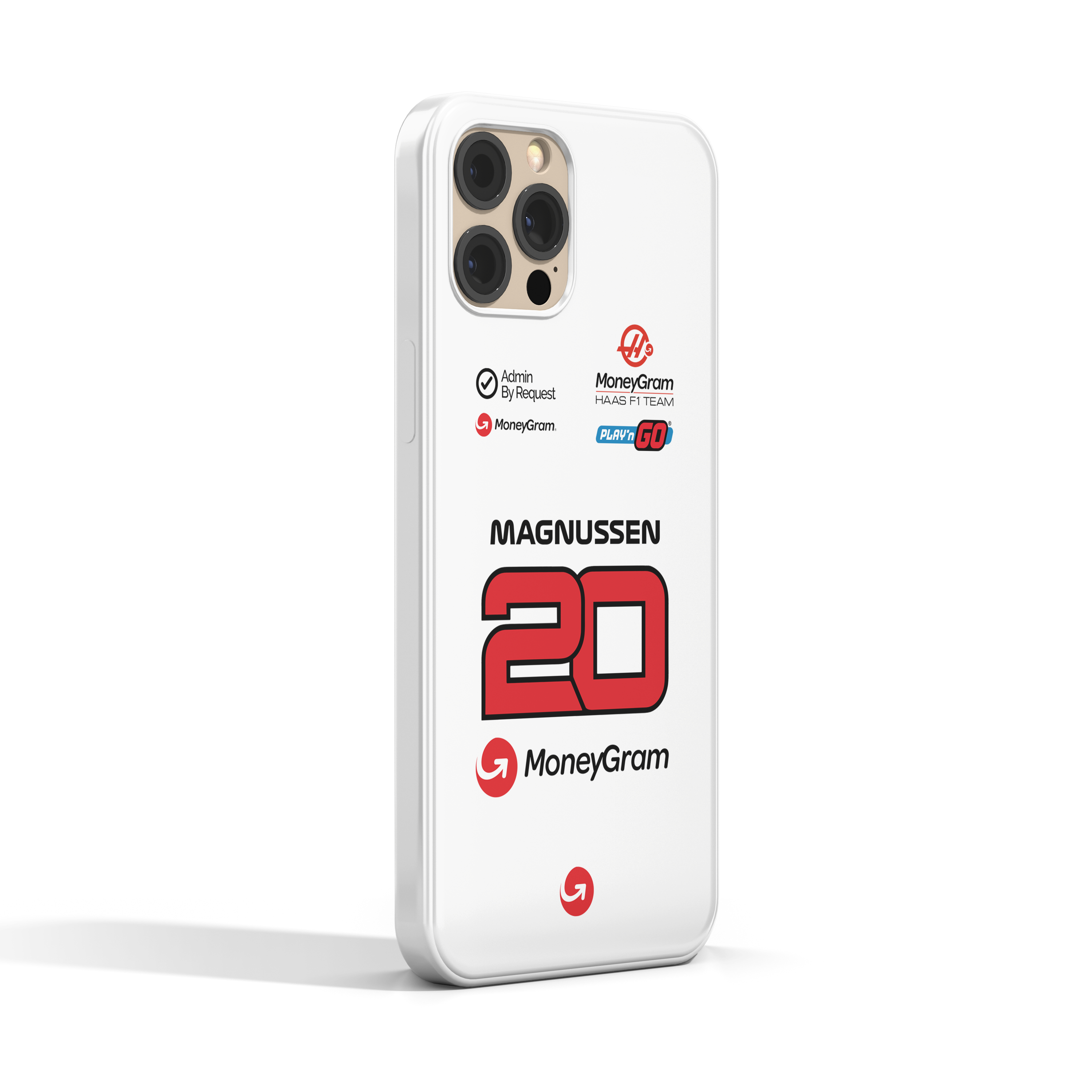 Haas F1 White Case 2024 Kevin Magnussen