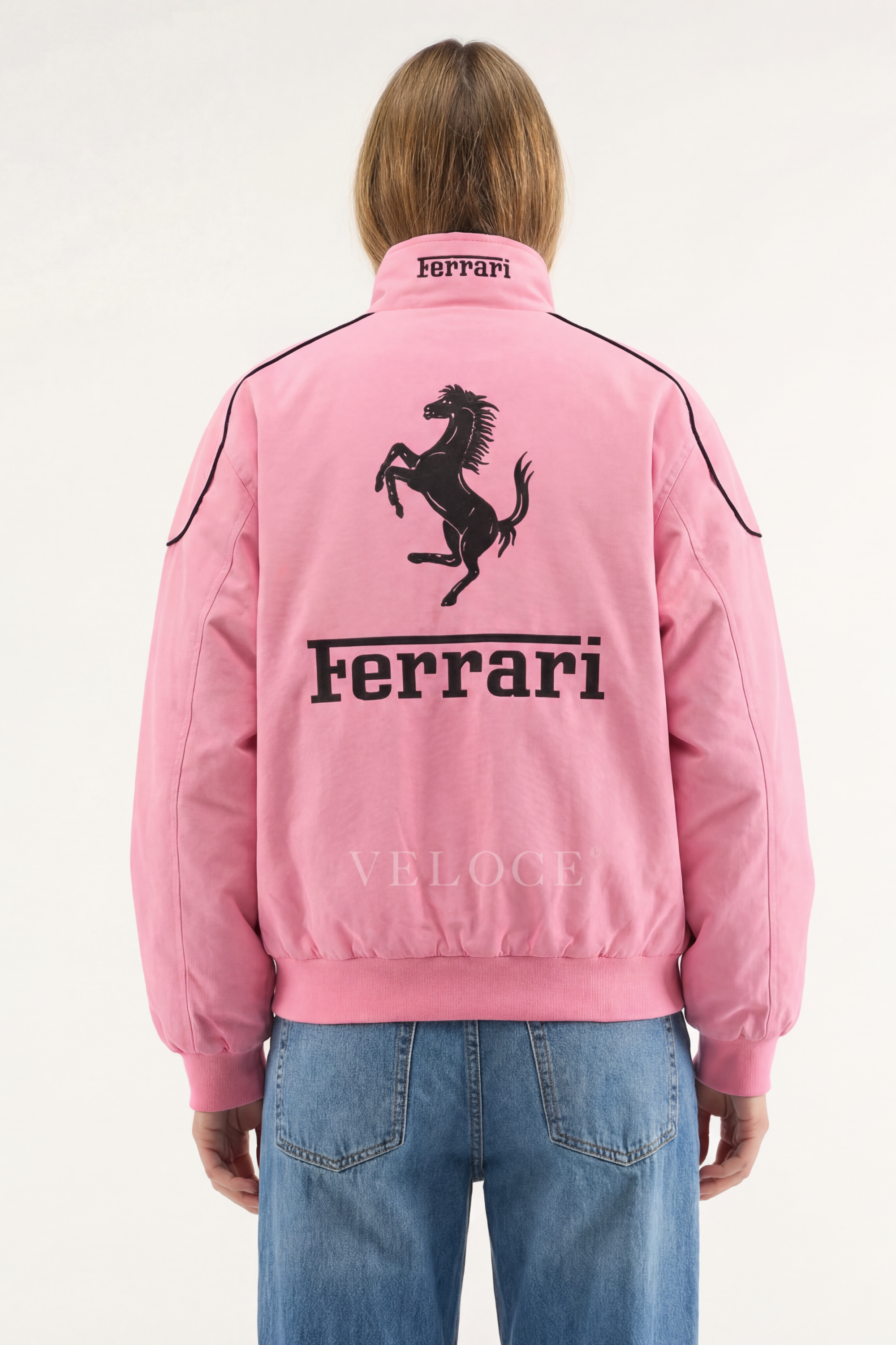 Ferrari F1 Vintage Racing Jacket - Pink Edition
