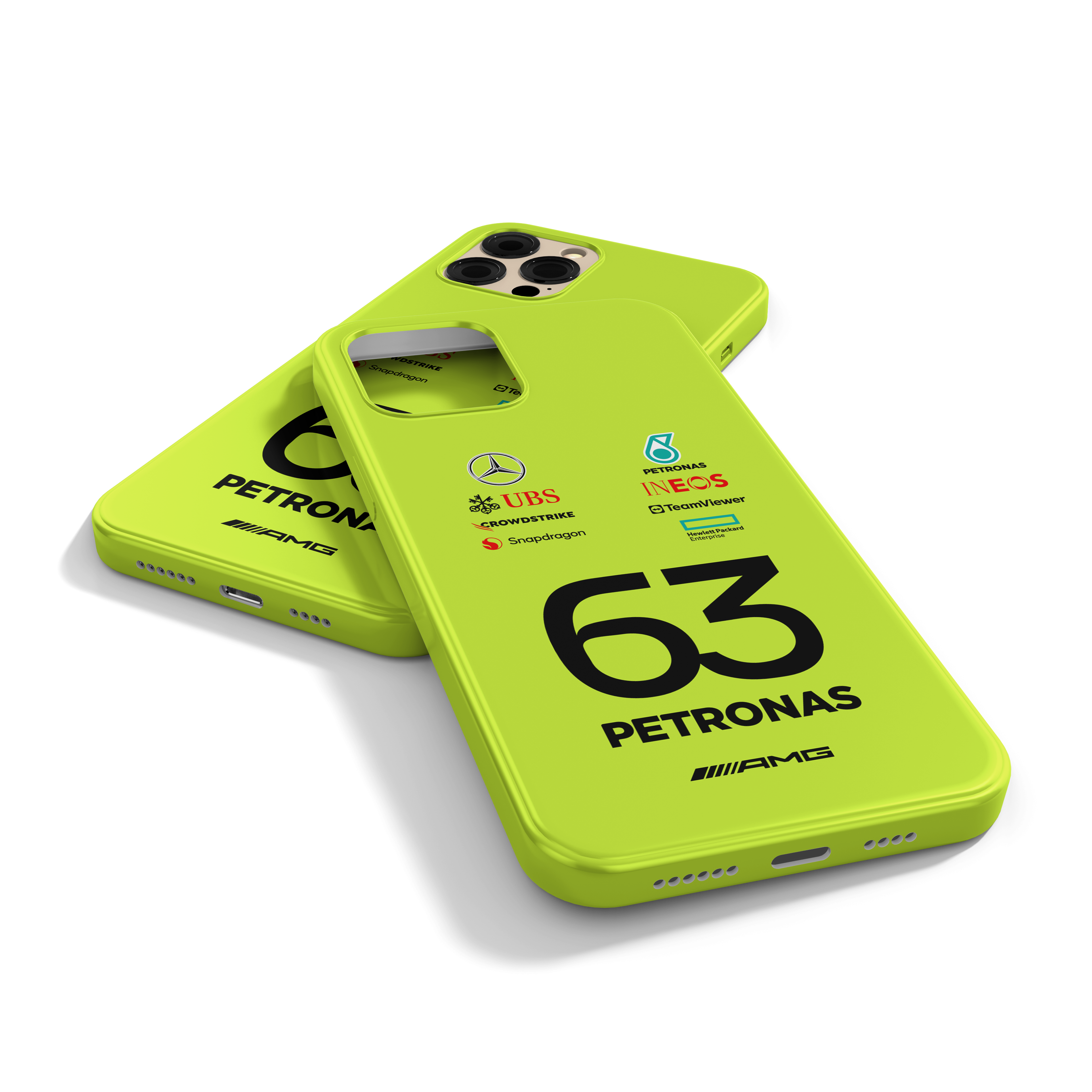 Mercedes AMG Neon Green Case 2024 George Russell
