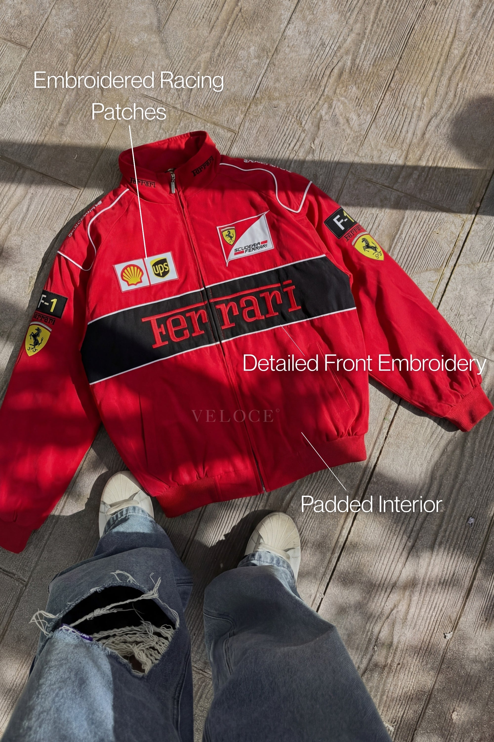 Ferrari F1 Vintage Racing Jacket - Red Edition