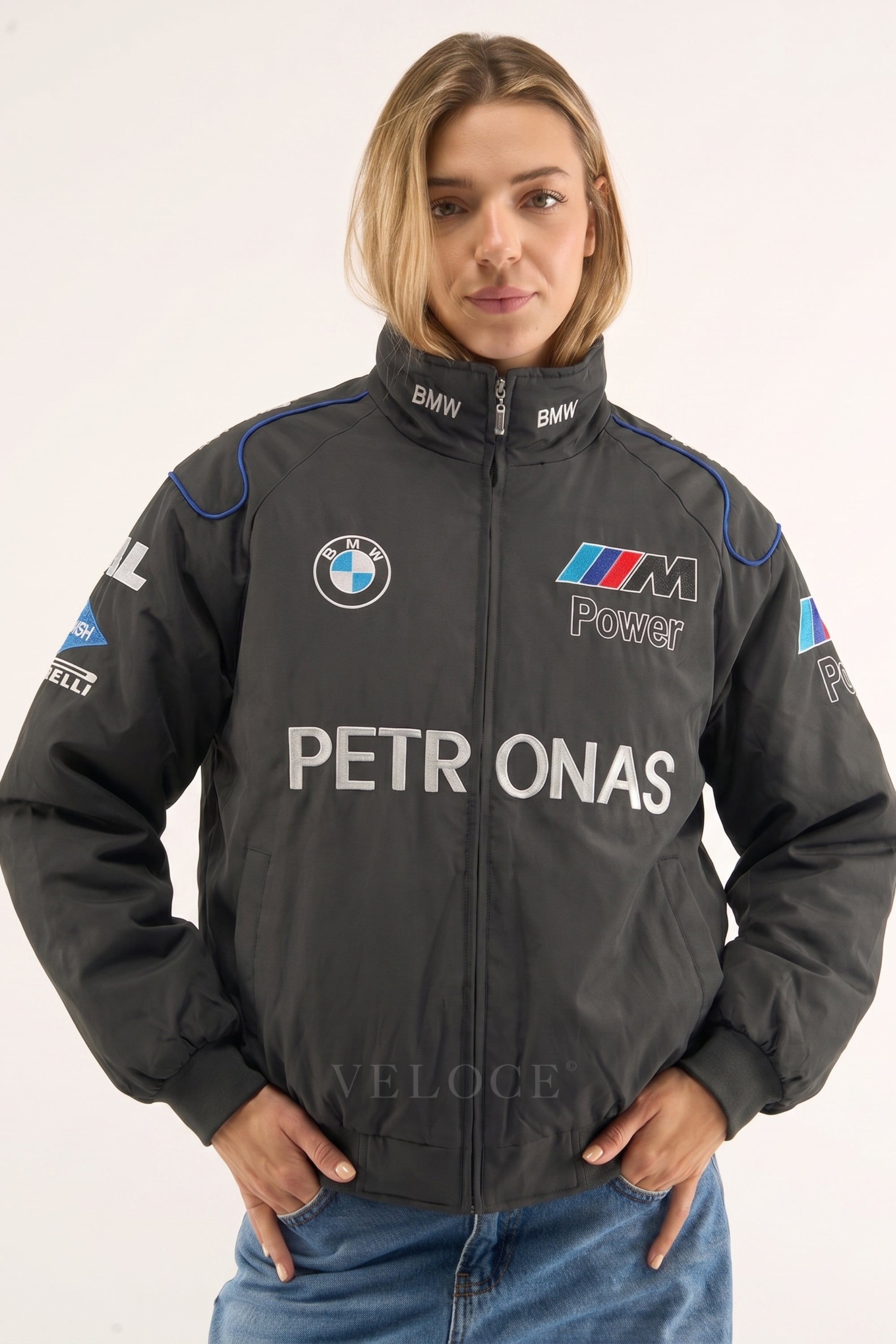 BMW F1 Vintage Racing Jacket - Black Edition