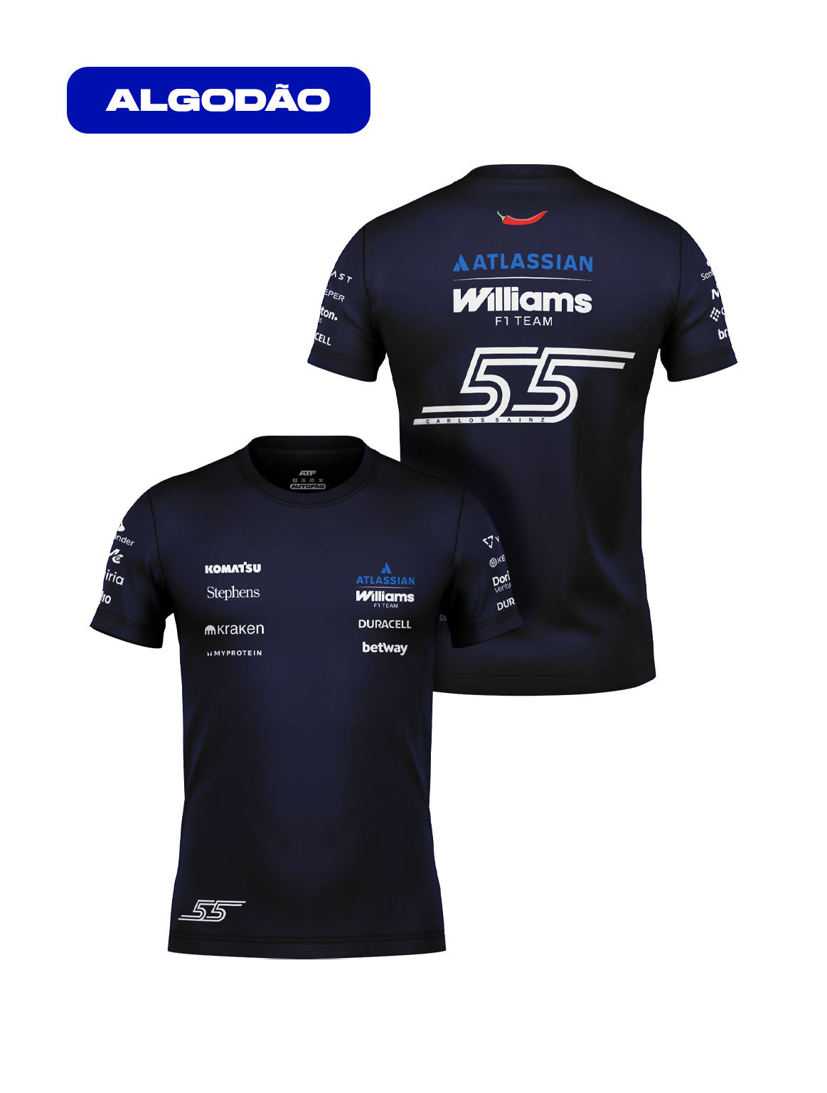 Carlos Sainz Williams Team 2026 Cotton T-Shirt