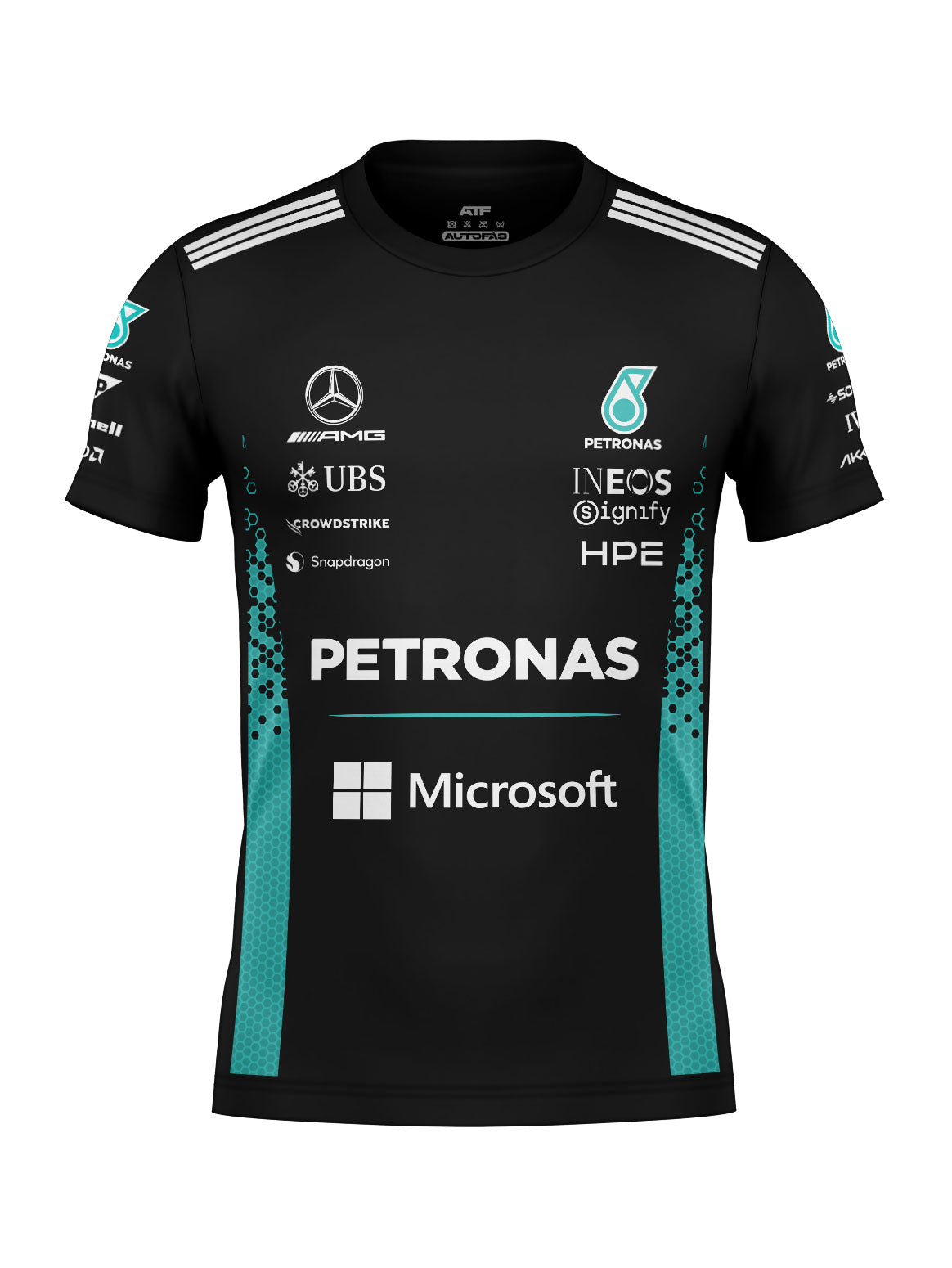 Mercedes F1 2026 Black Cotton T-Shirt