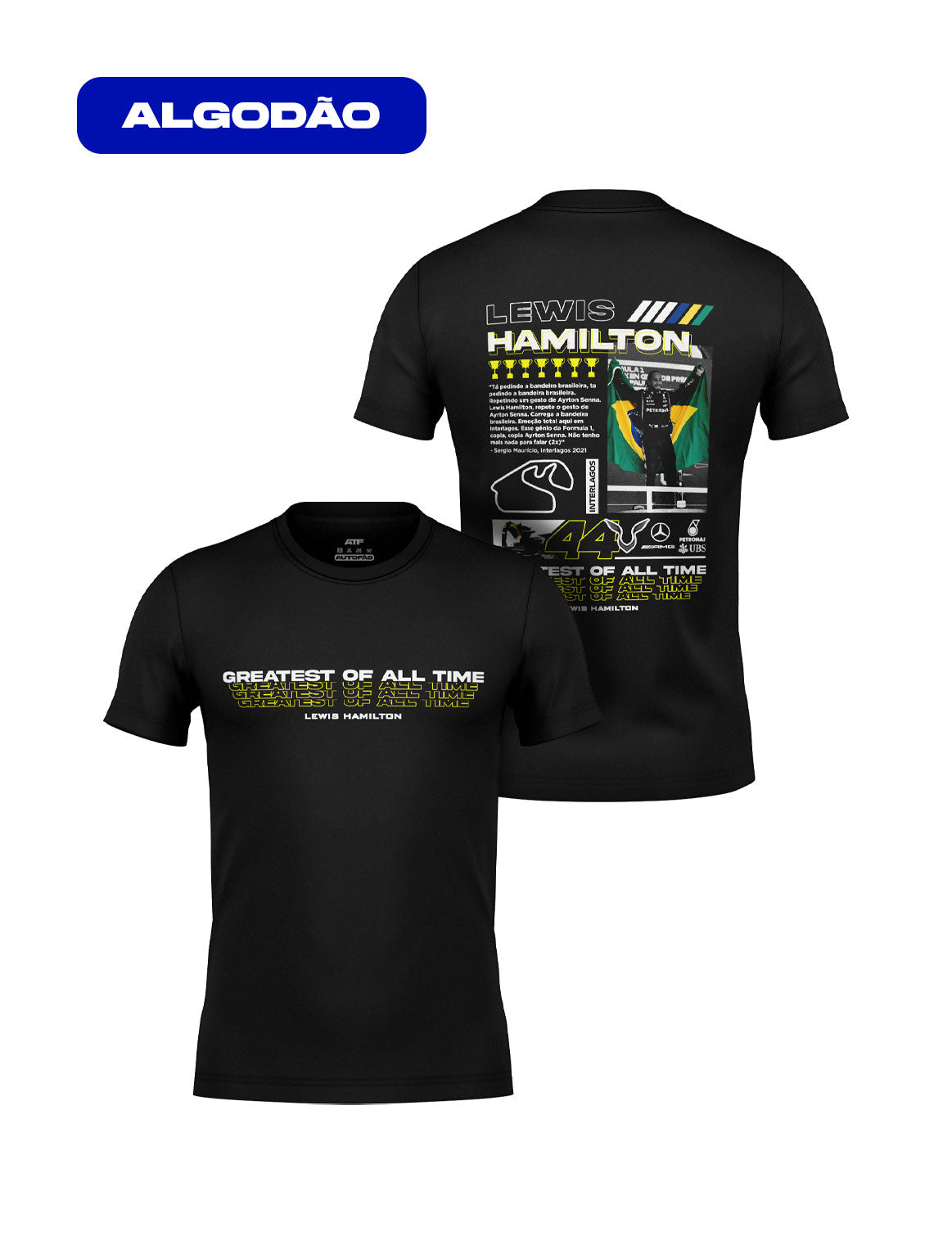Moments T-Shirt Lewis Hamilton Brazil Cotton