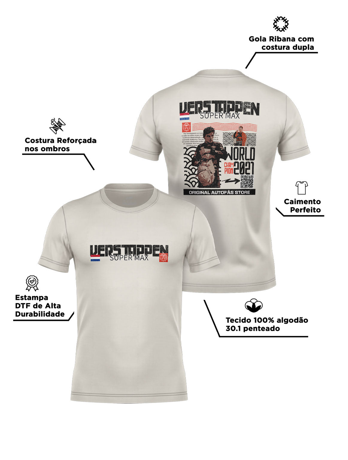 Max Verstappen Special Edition QR Code T-Shirt