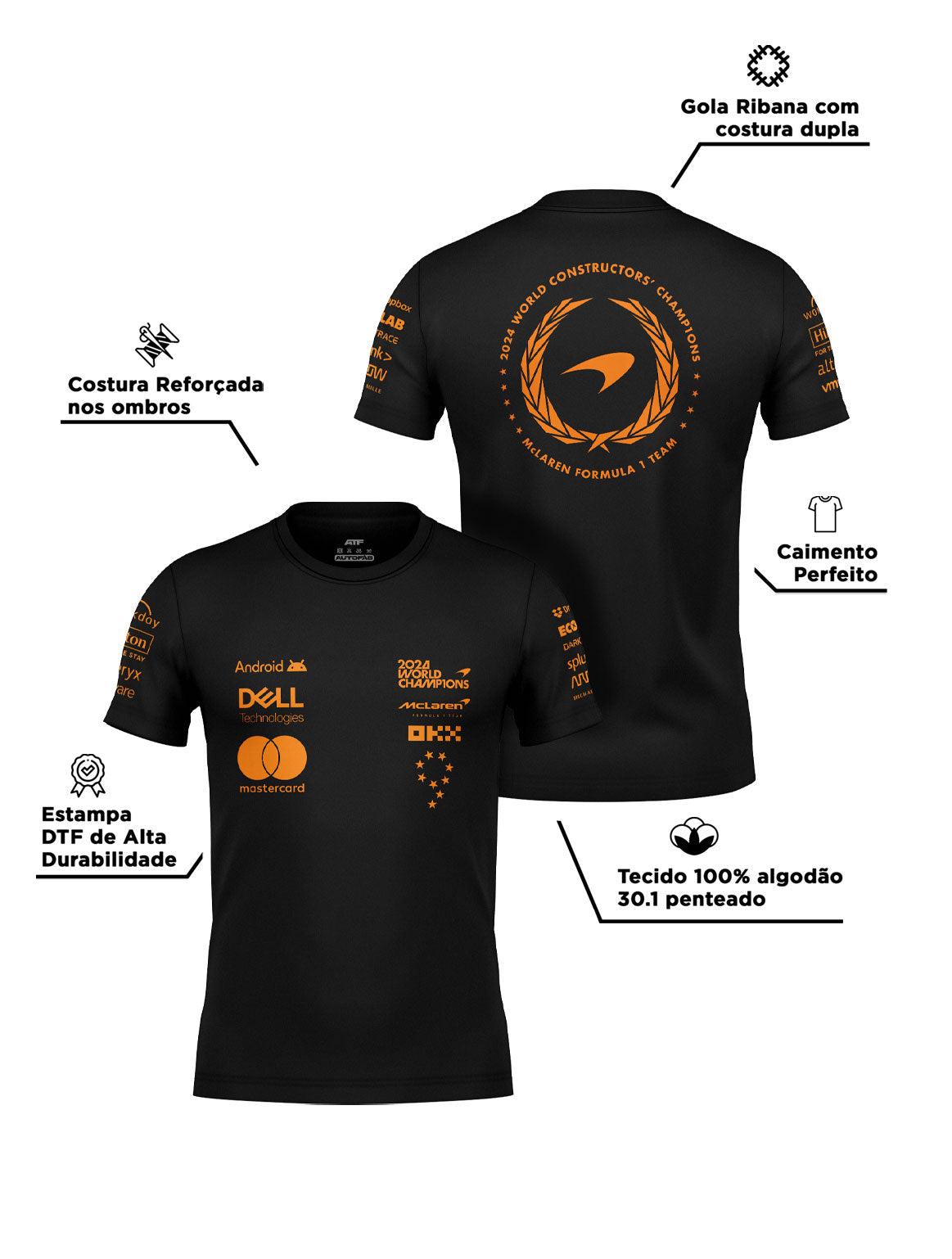 Mclaren World Champion Edition 2024 T-Shirt 100% Cotton