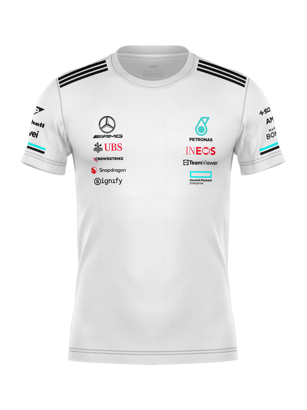 Mercedes Cotton T-Shirt Team White 2025