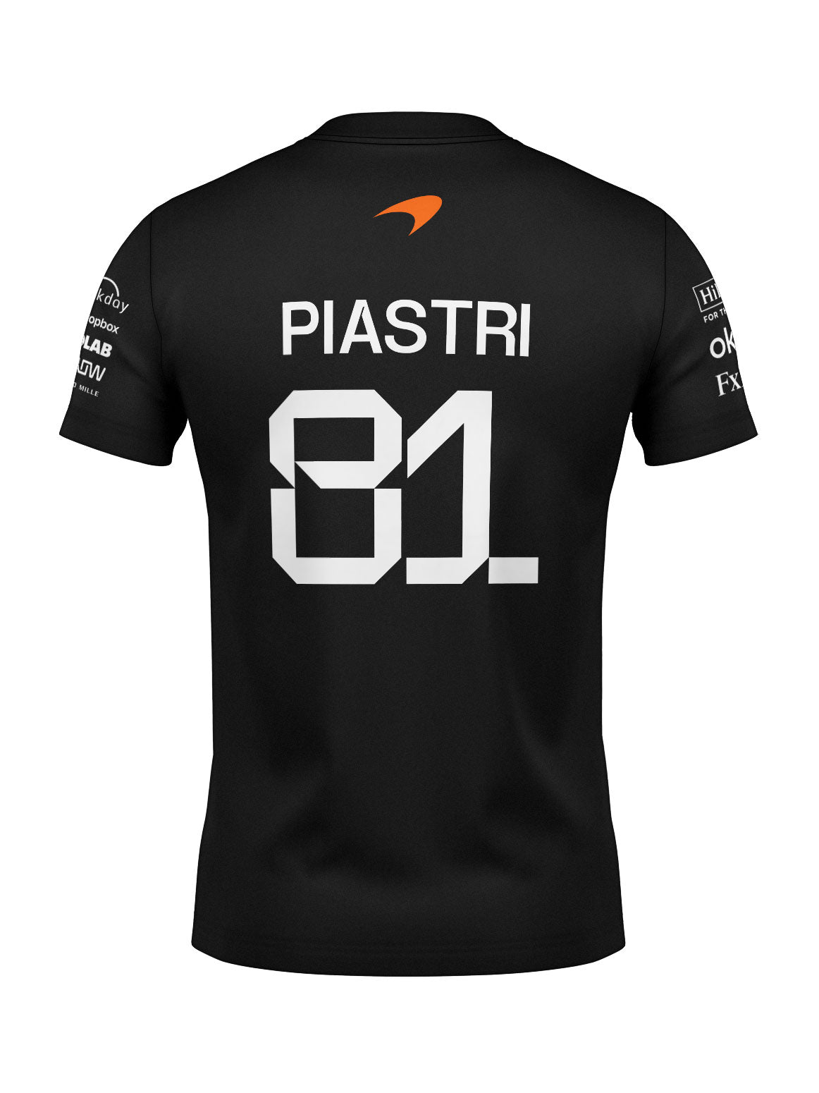 McLaren Oscar Piastri Cotton T-Shirt Black 2025