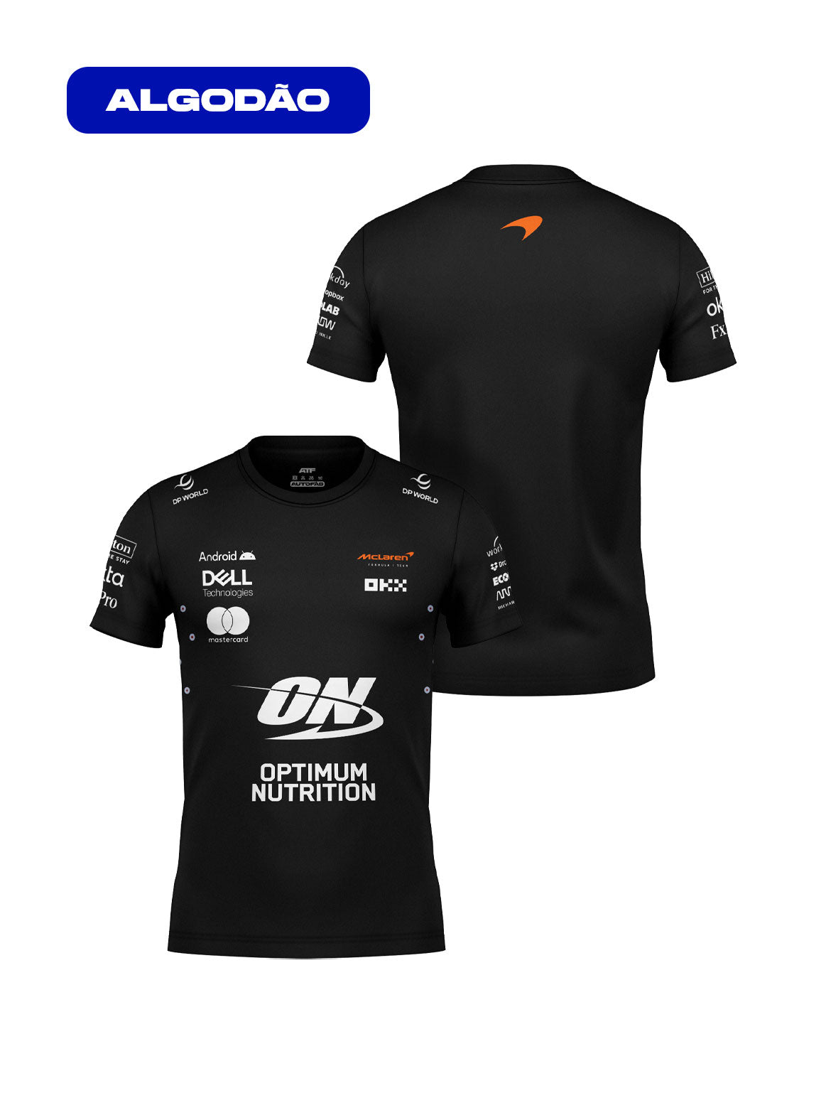 McLaren Team Cotton T-Shirt Black 2025